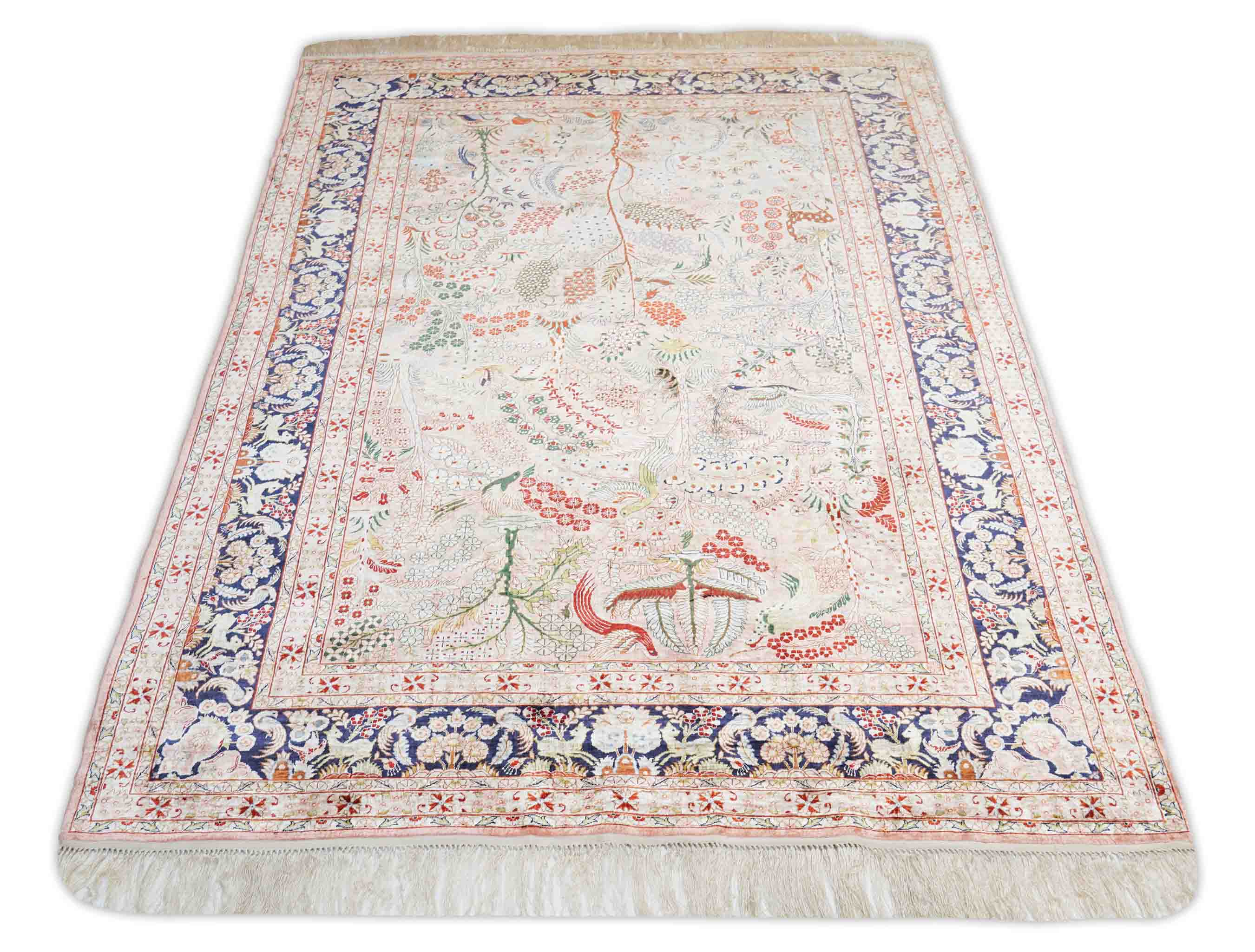 Chinesischer Hereke aus reiner Seide | 184 cm x 124 cm | Nr. Z-756