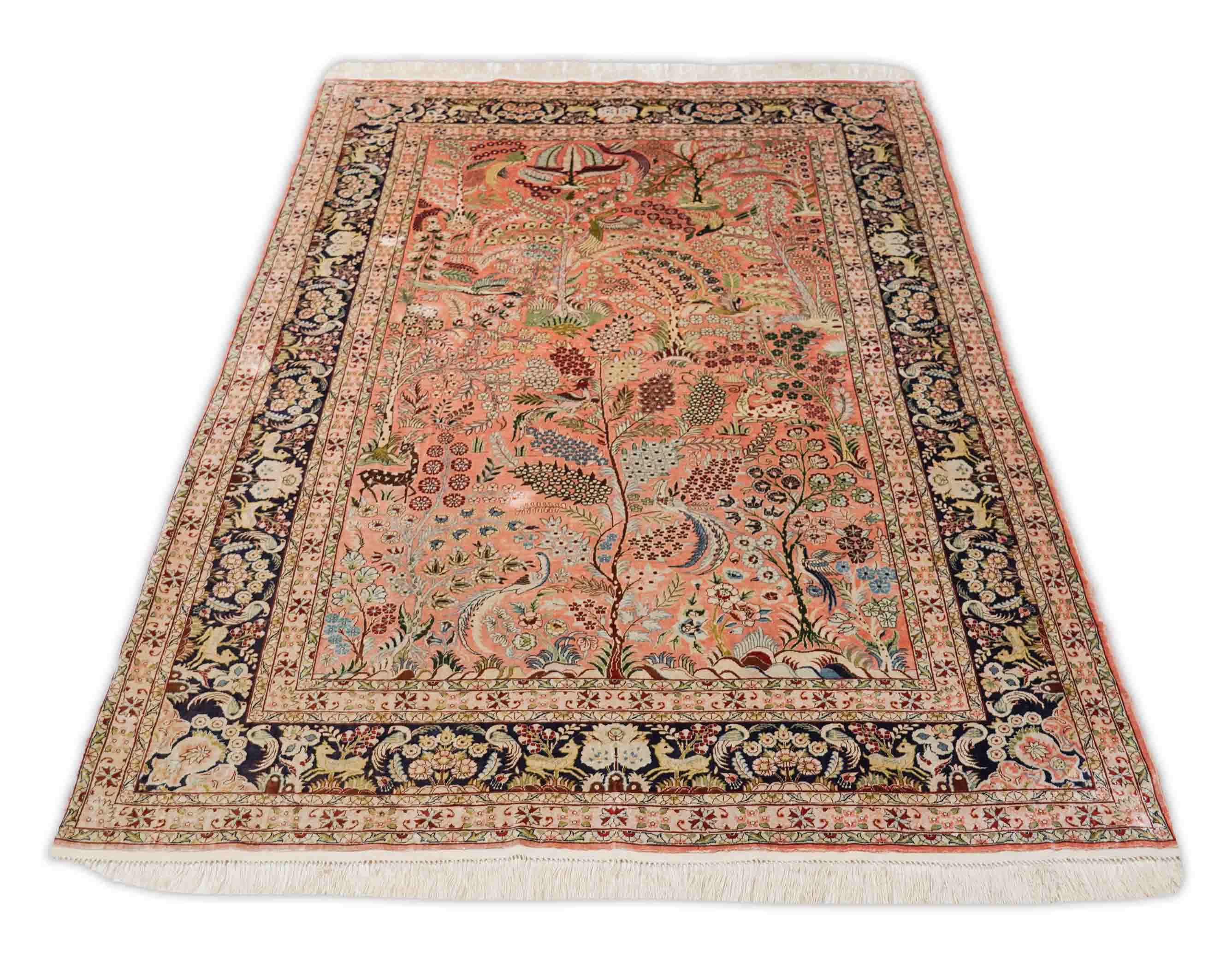 Chinesischer Hereke aus reiner Seide | 184 cm x 124 cm | Nr. Z-756