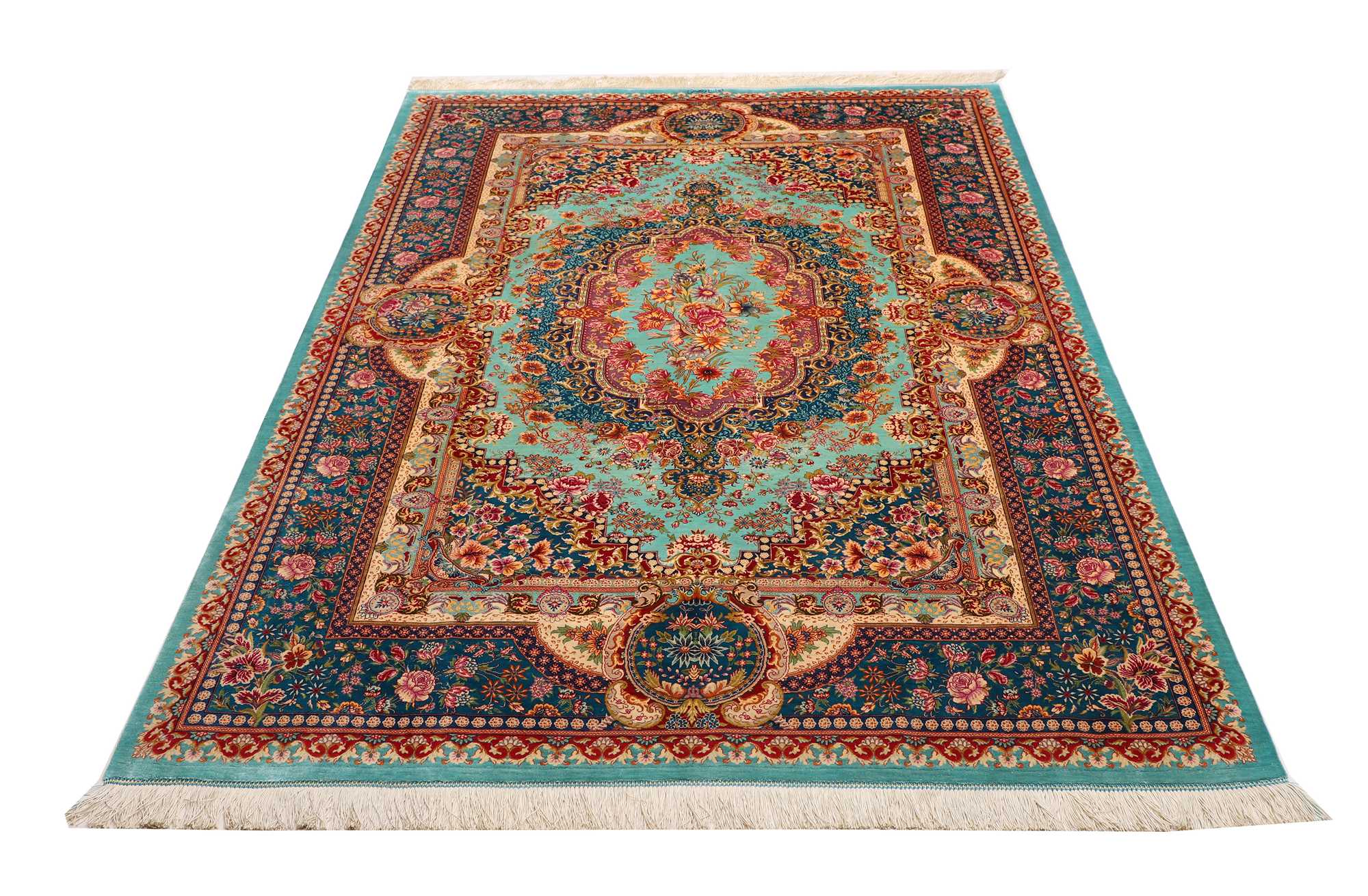 Ghom aus reiner Seide | 233 x 159 cm | Nr. 12-279637