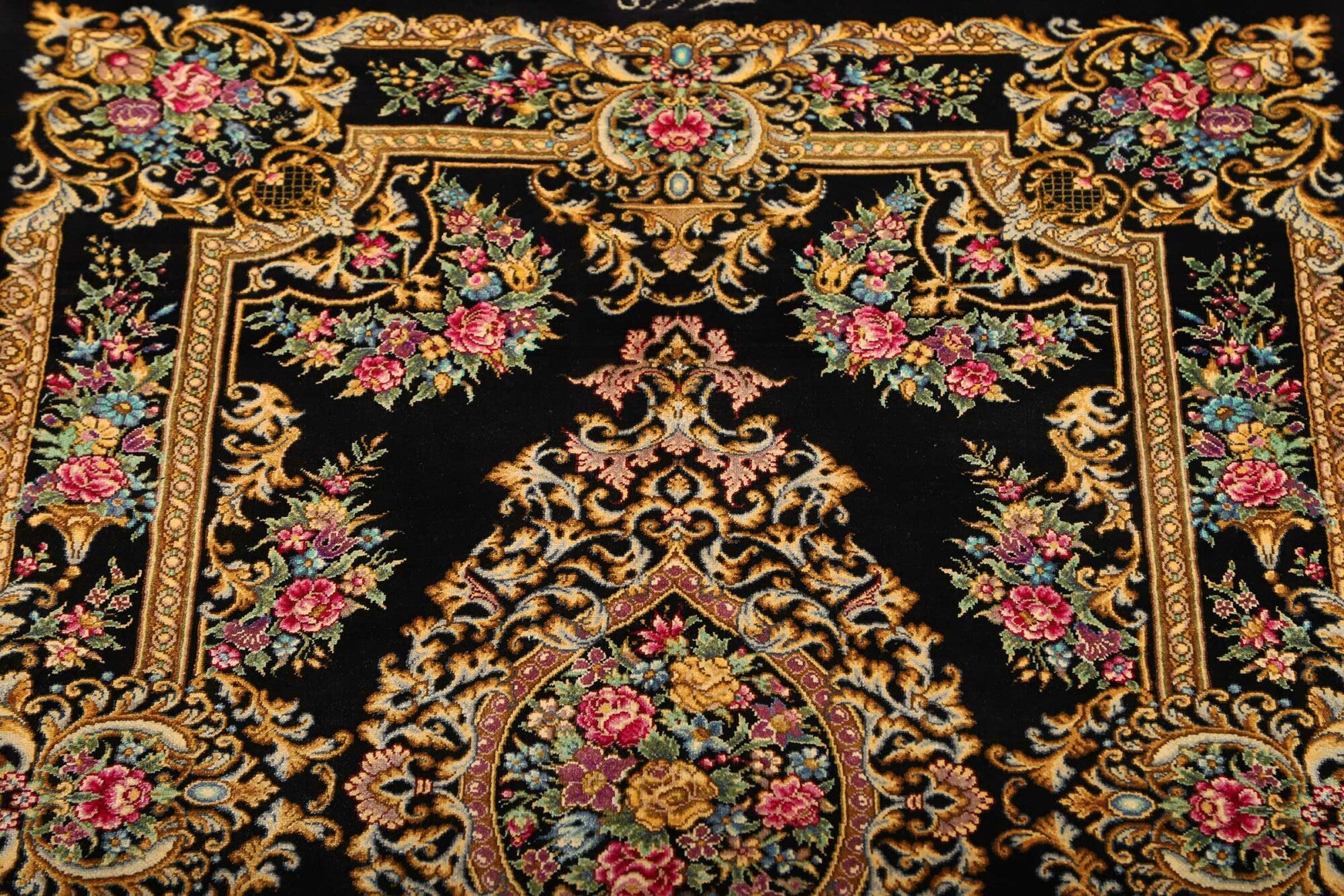 Ghom aus reiner Seide | 90 cm x 61 cm | Nr. 12-459212
