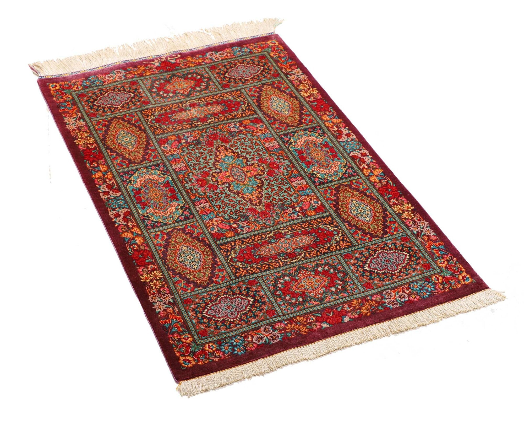 Ghom aus reiner Seide | 94 cm x 60 cm | Nr. 12-459214