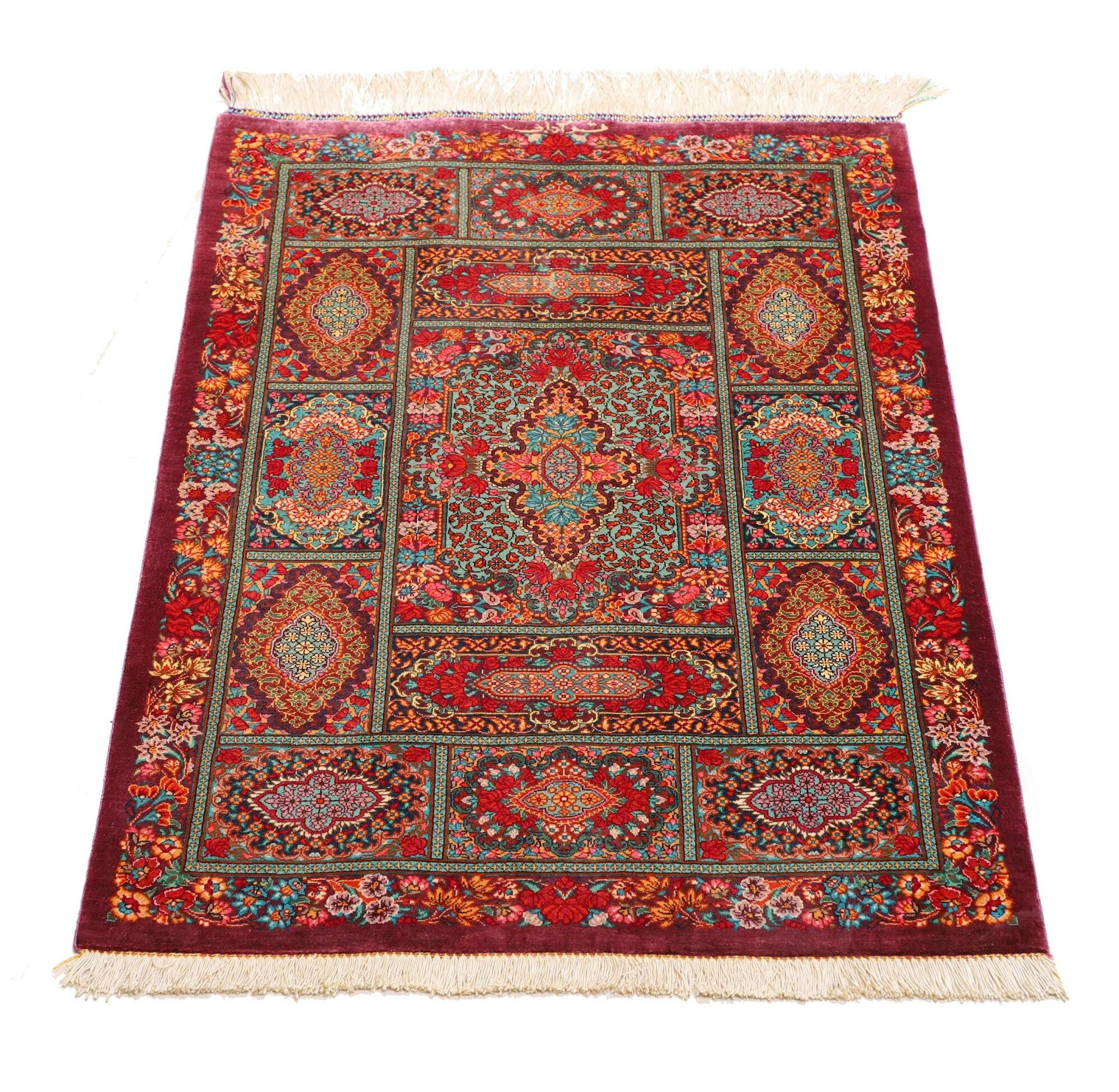 Ghom aus reiner Seide | 94 cm x 60 cm | Nr. 12-459214