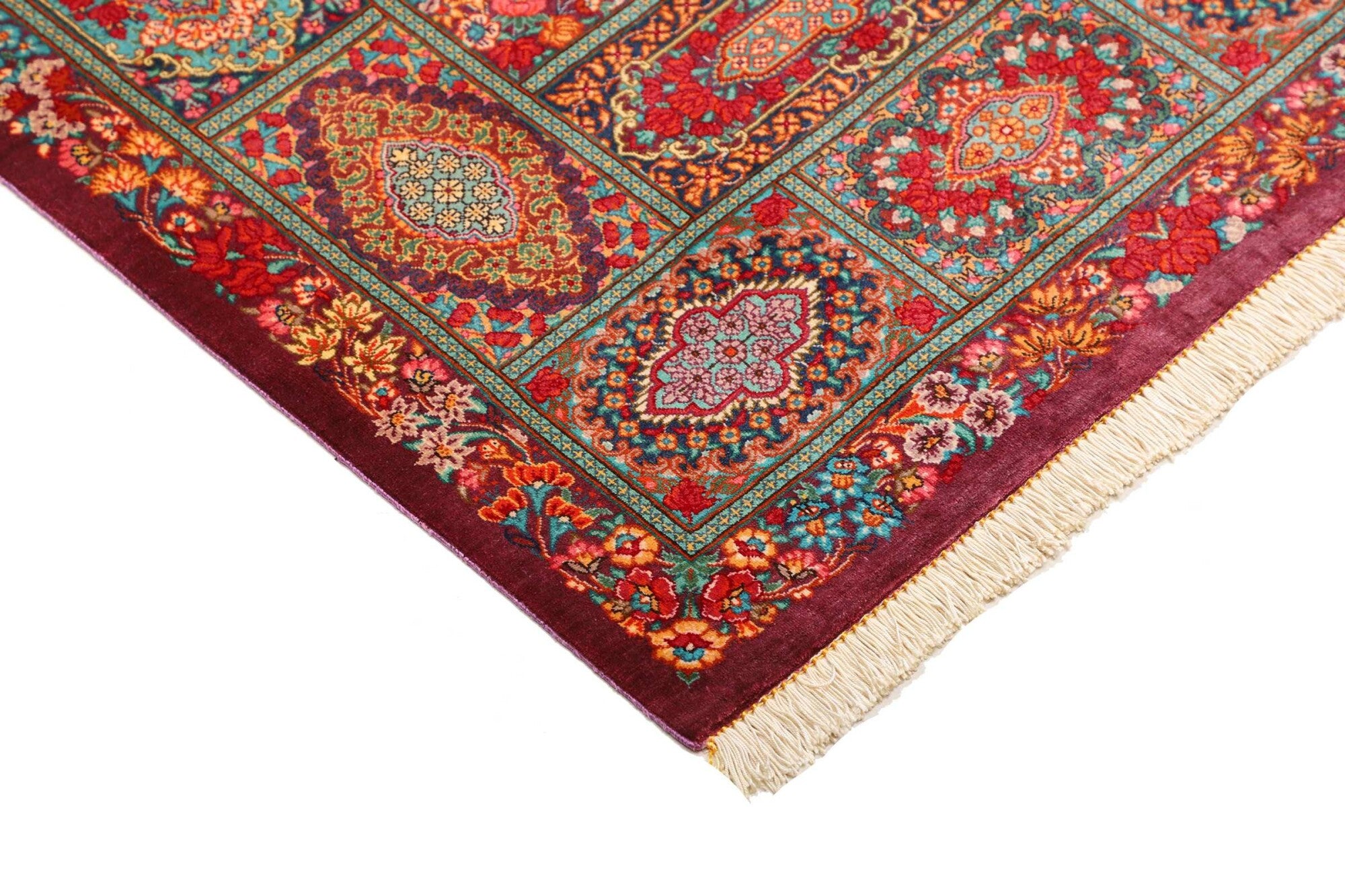 Ghom aus reiner Seide | 94 cm x 60 cm | Nr. 12-459214