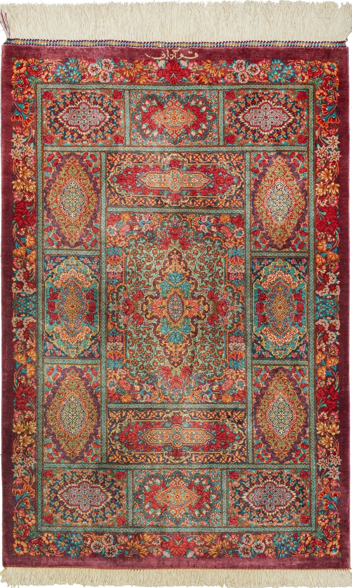 Ghom aus reiner Seide | 94 cm x 60 cm | Nr. 12-459214