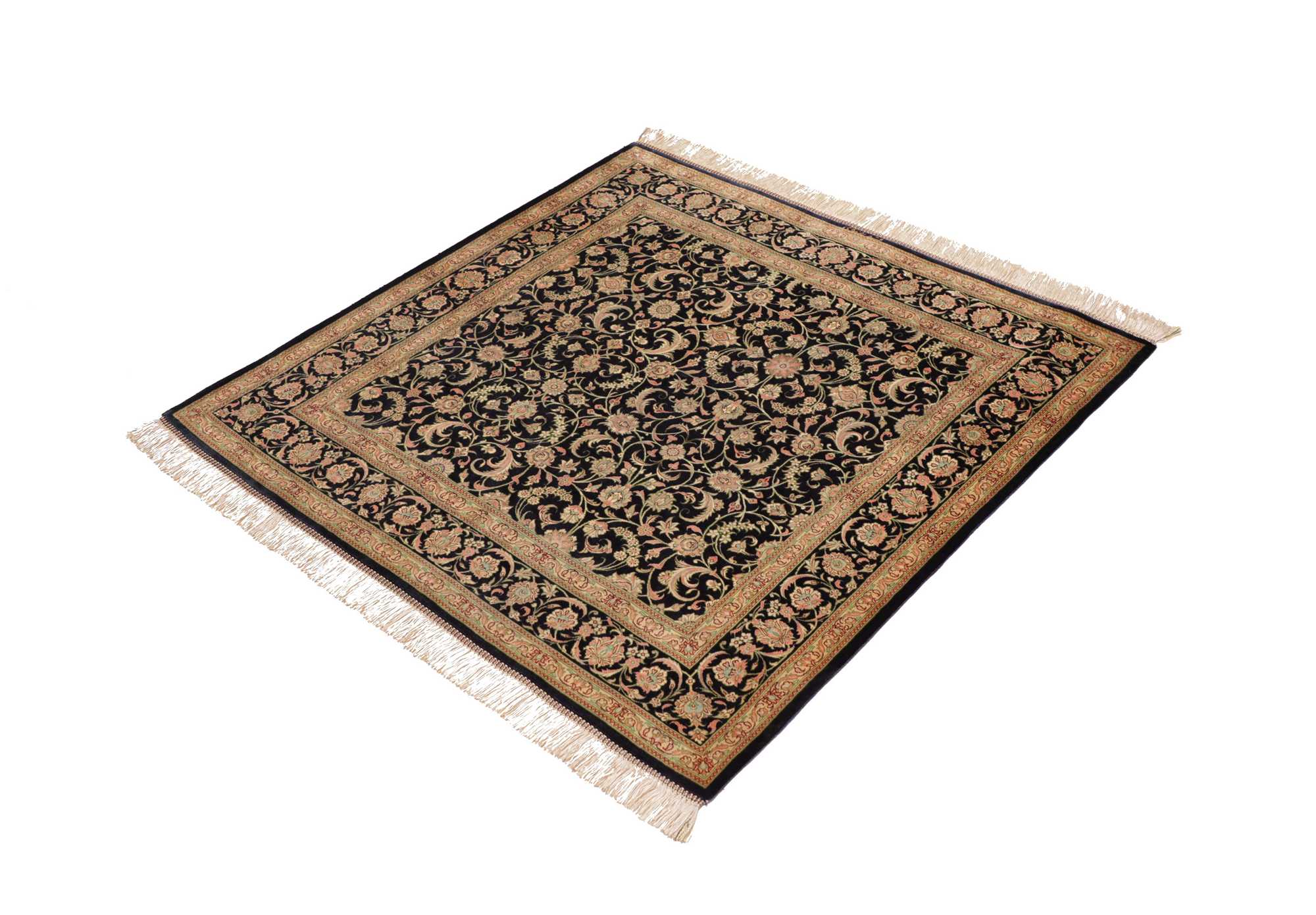 Ghom aus reiner Seide | 100 cm x 100 cm | Nr. 12-475109