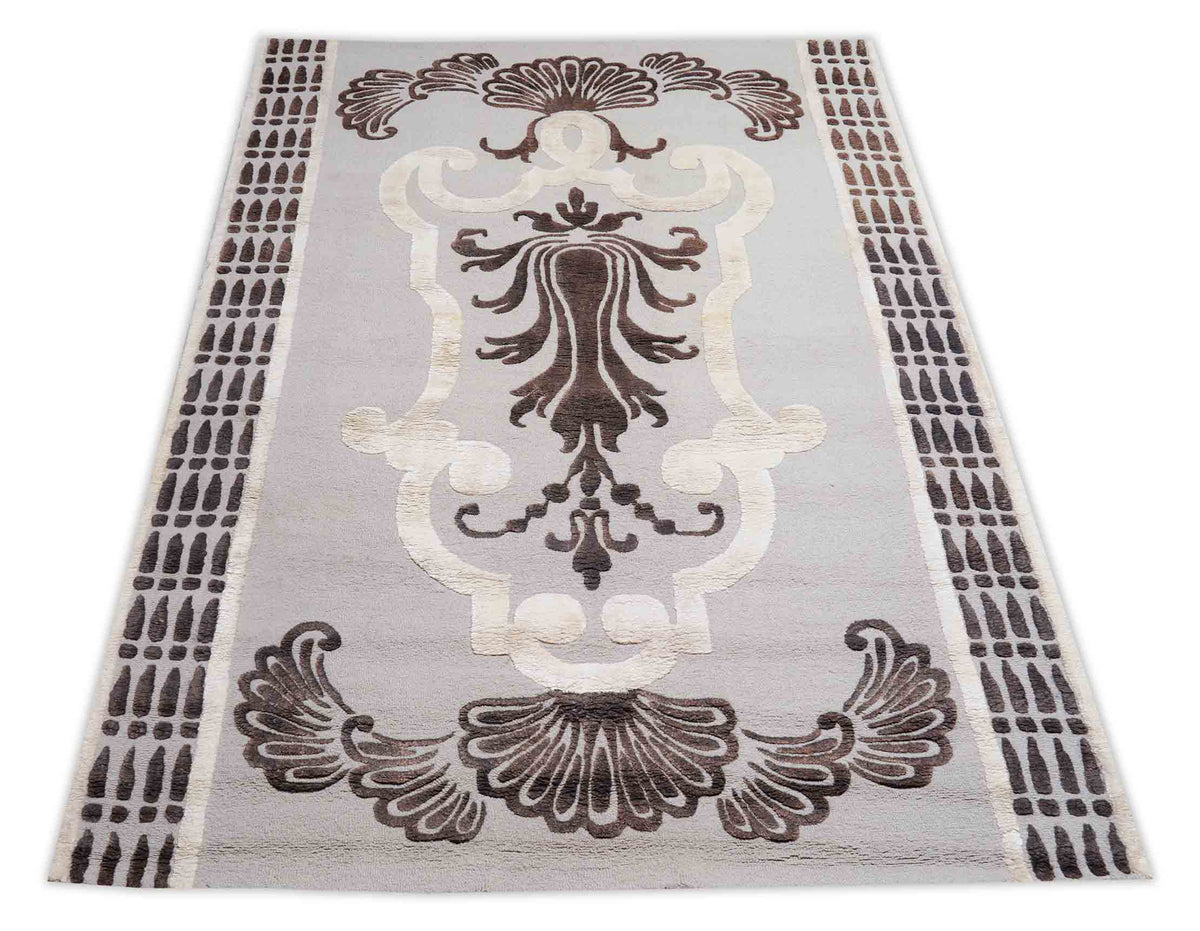 Handgetufteter Moderner Designer Teppich | 295 cm x 192 cm | Nr. Z-2007