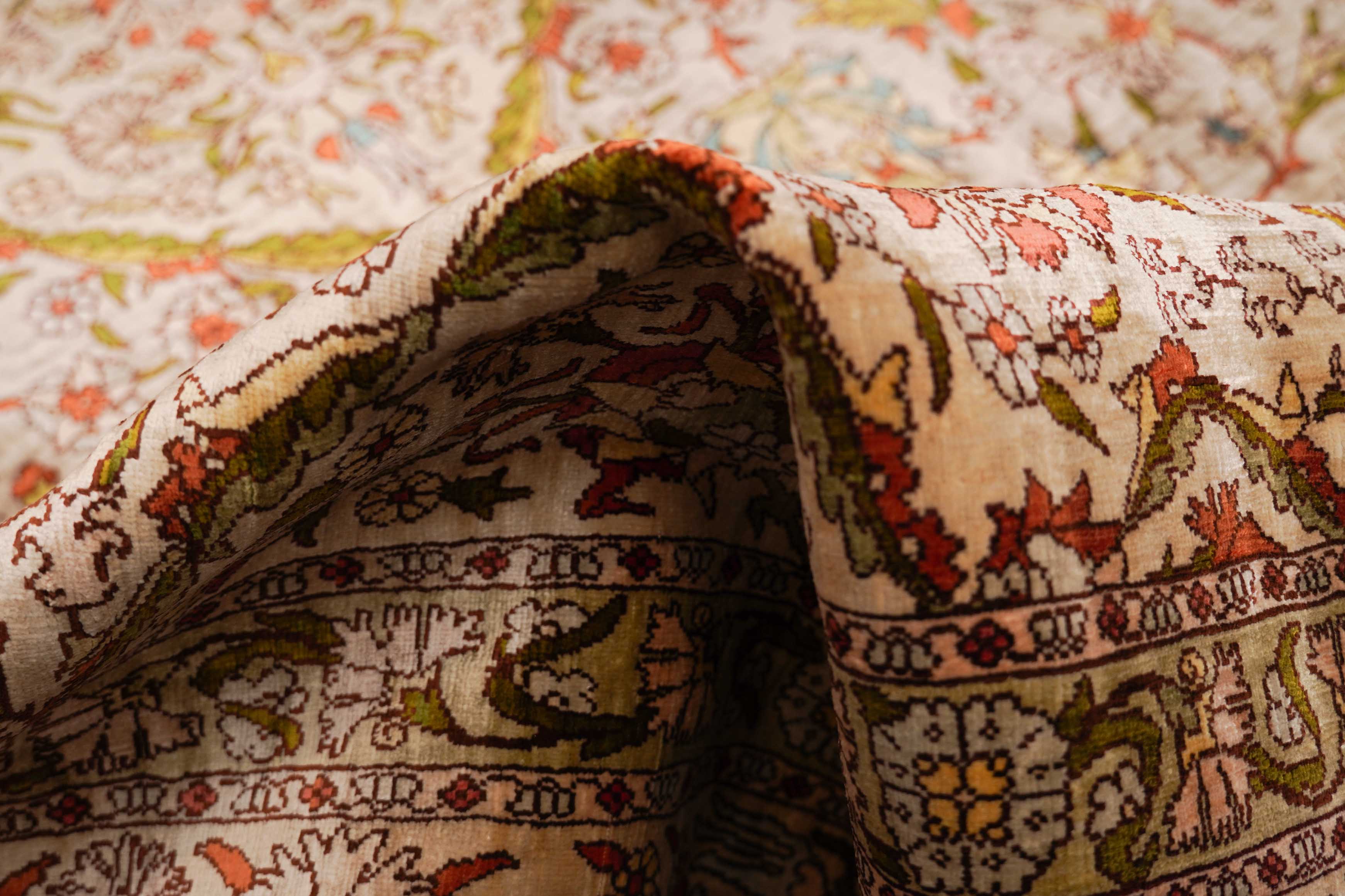 Hereke aus reiner Seide | 193 cm x 120 cm | Nr. Z-2675