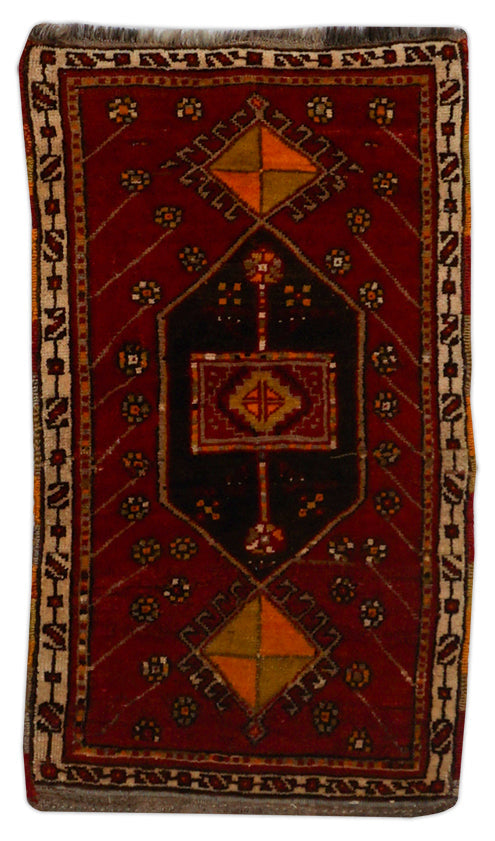 Alter Türkischer Orientteppich | 95 cm x 57 cm | Nr. Z-2691