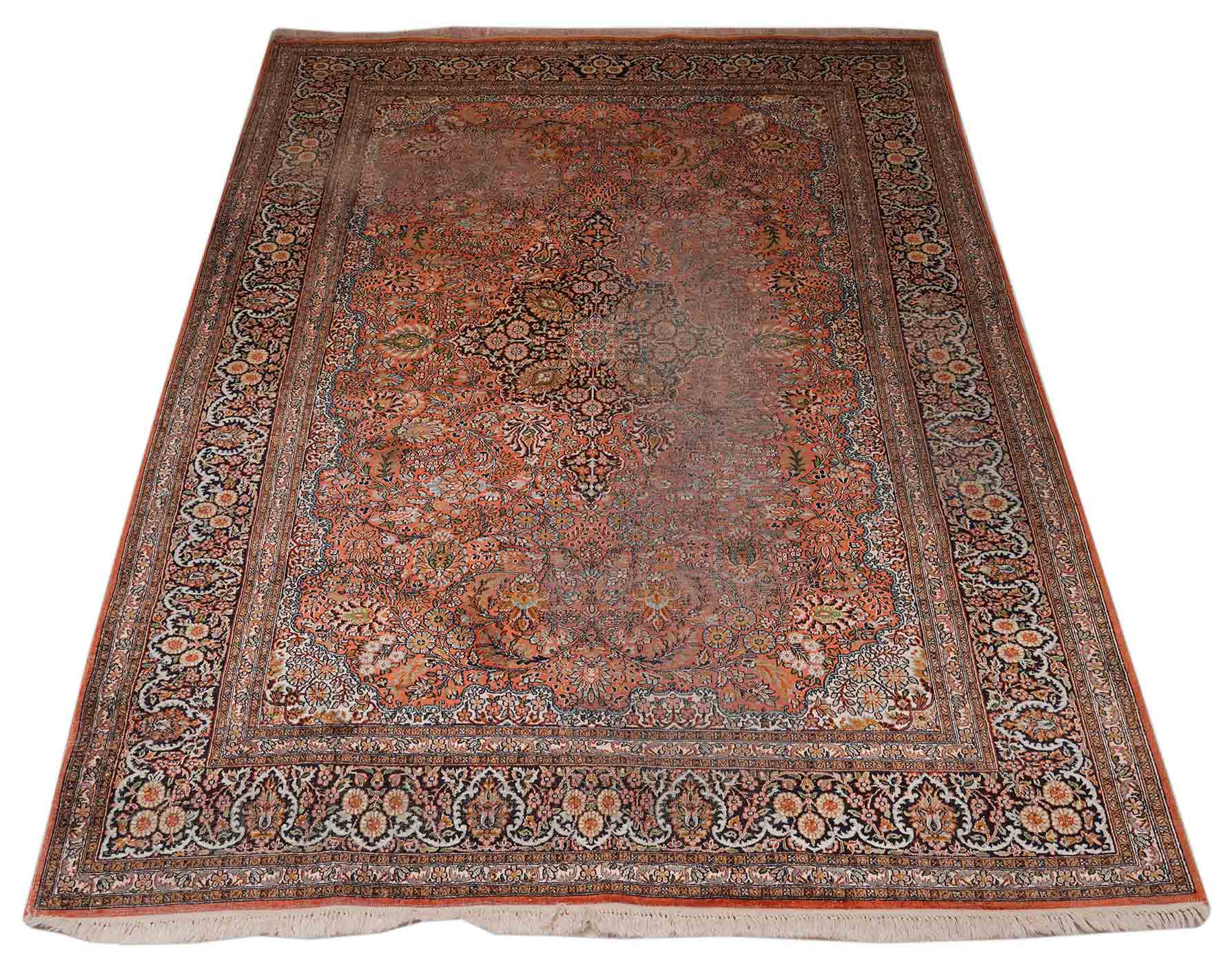 Kaschmir Teppich aus reiner Seide | 270 cm x 183 cm | Nr. Z-2694