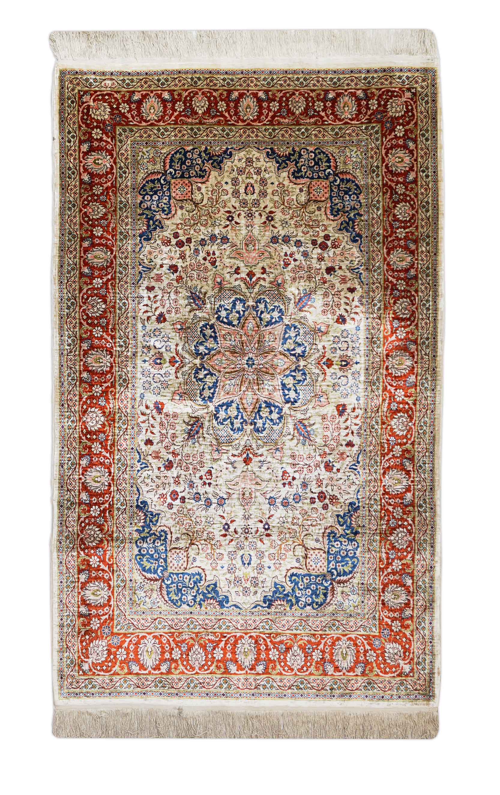 Hereke aus reiner Seide | 140 cm x 84 cm | Nr. Z-2809