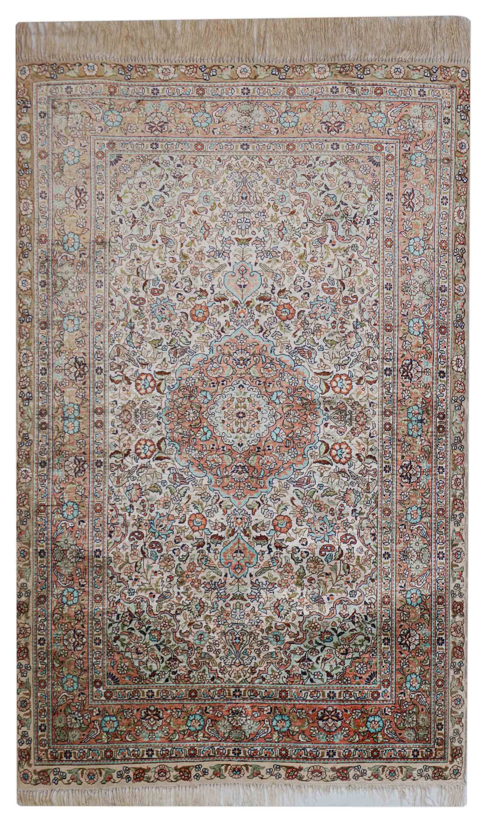 Chinesischer Hereke aus reiner Seide | 123 cm x 77 cm | Nr. Z-2811