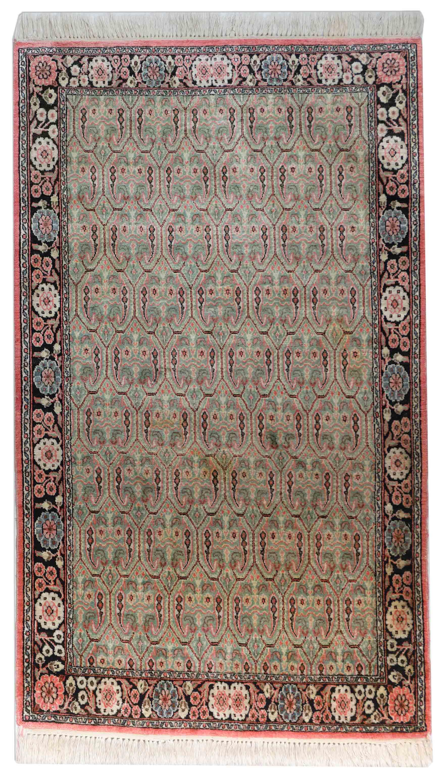 Kaschmir Teppich aus reiner Seide | 151 cm x 90 cm | Nr. Z-3006