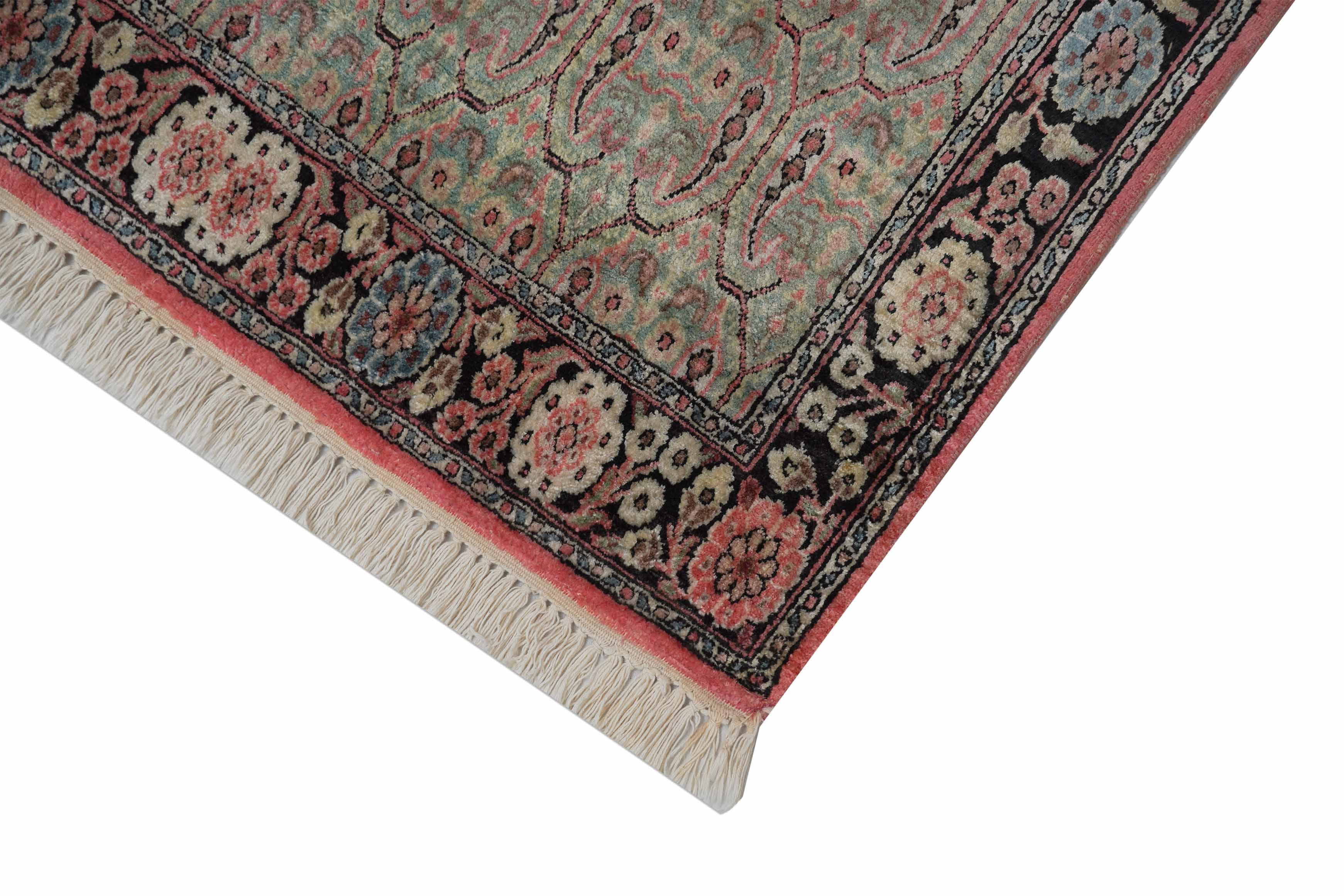 Kaschmir Teppich aus reiner Seide | 151 cm x 90 cm | Nr. Z-3006