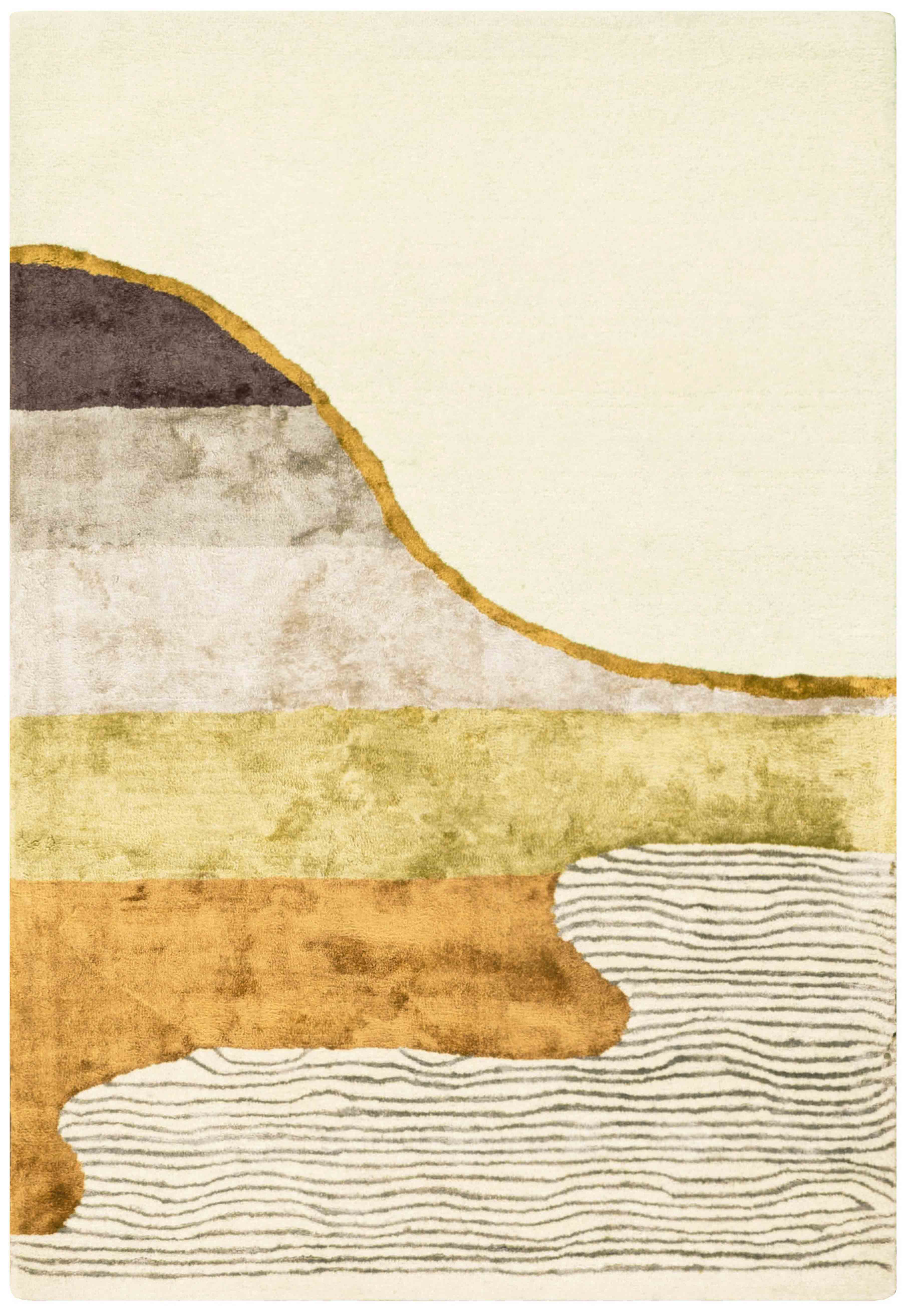 Handgetufteter Moderner Designer Teppichteppich | 180 cm x 120 cm | Nr. Z-3053