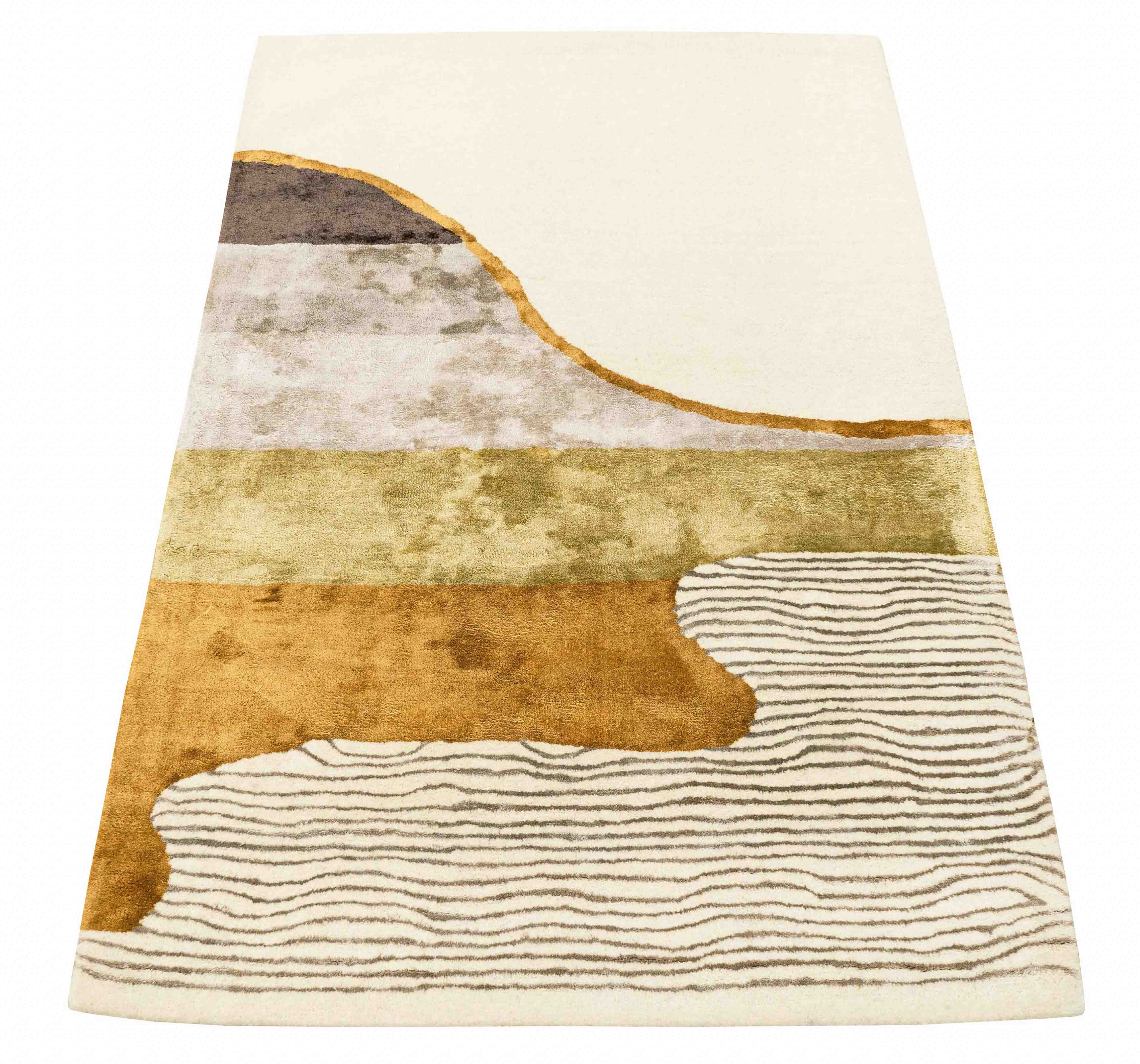 Handgetufteter Moderner Designer Teppichteppich | 180 cm x 120 cm | Nr. Z-3053