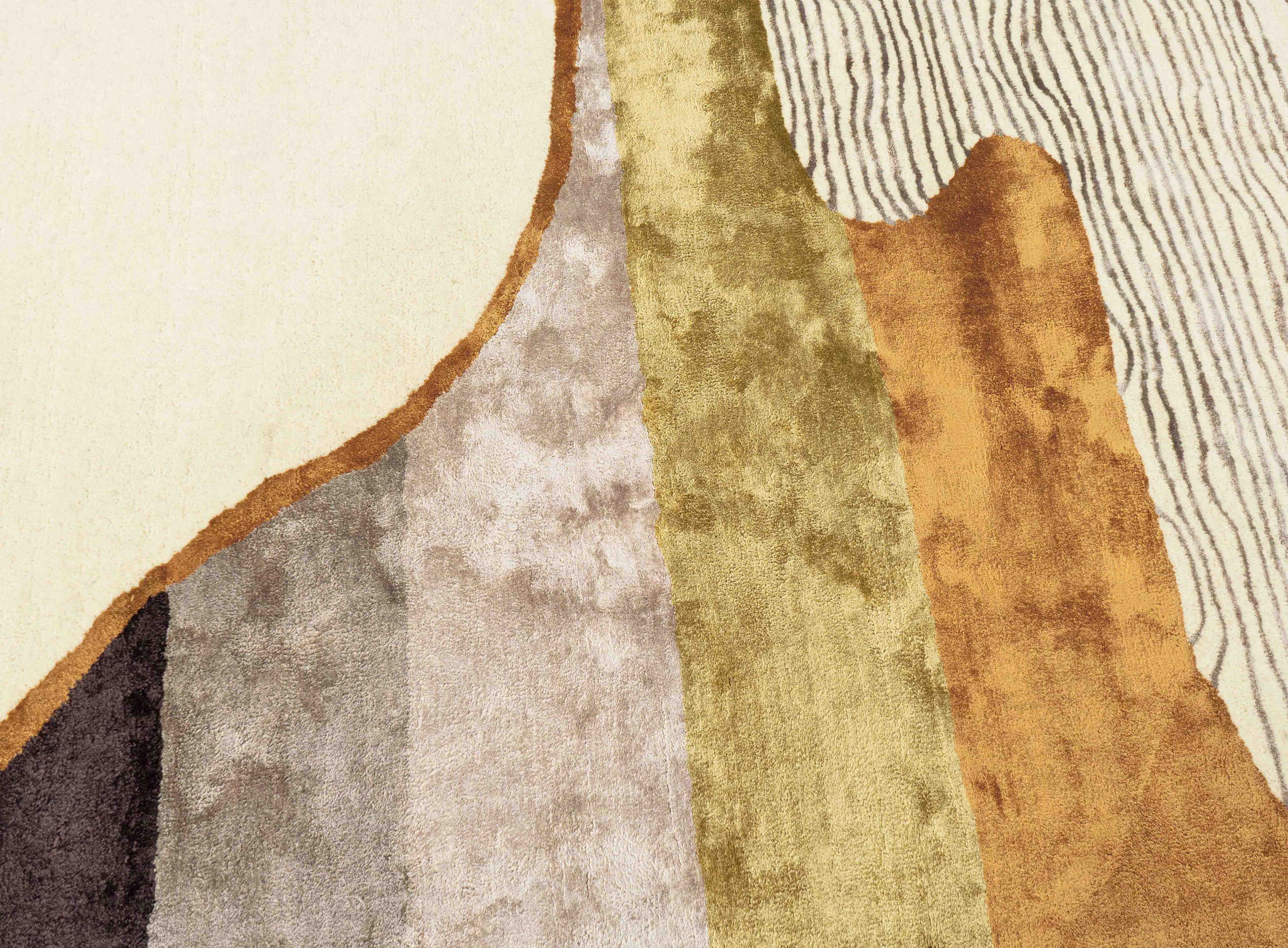 Handgetufteter Moderner Designer Teppichteppich | 180 cm x 120 cm | Nr. Z-3053