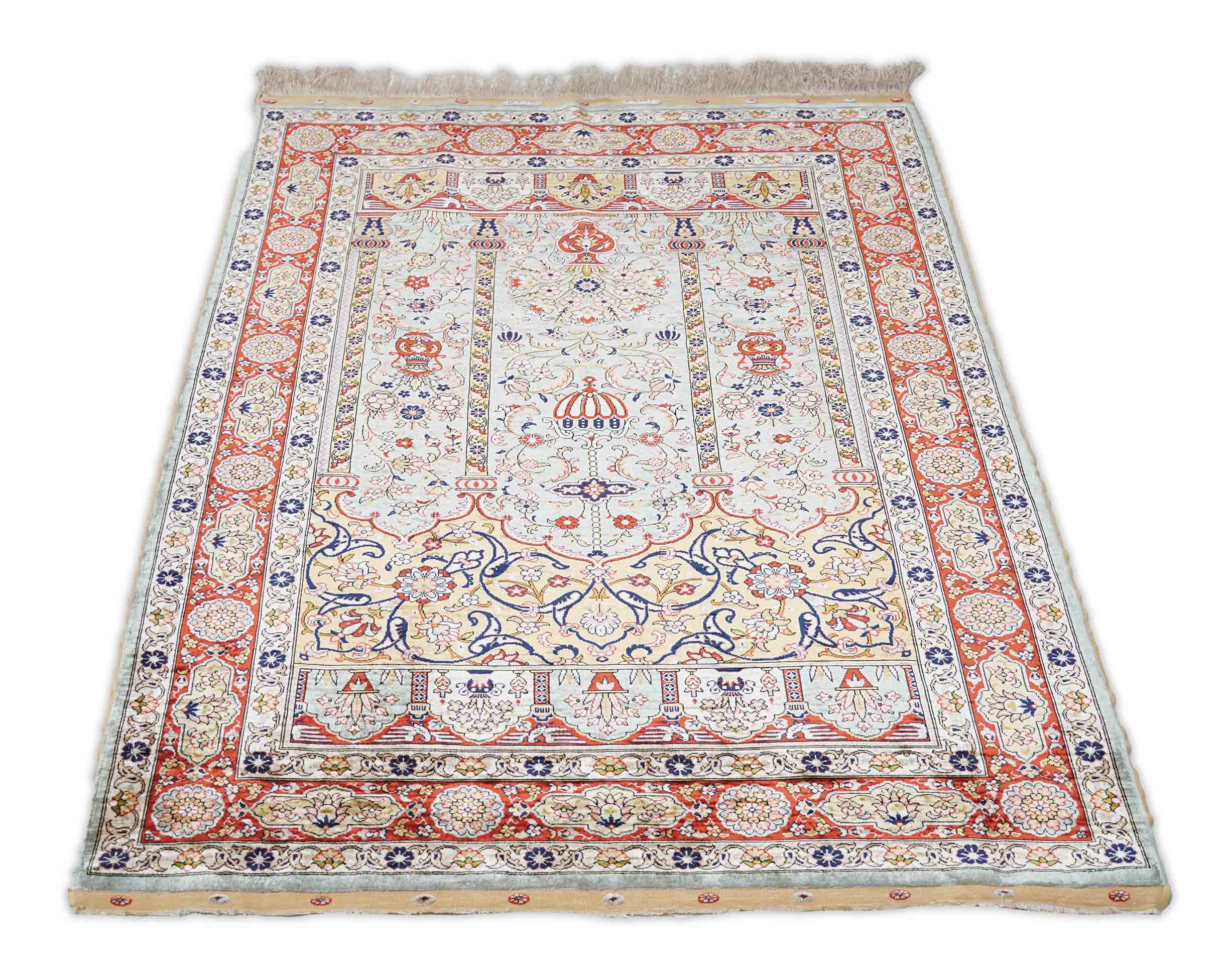 Kayseri aus reiner Seide | 141 cm x 93 cm | Nr. Z-334