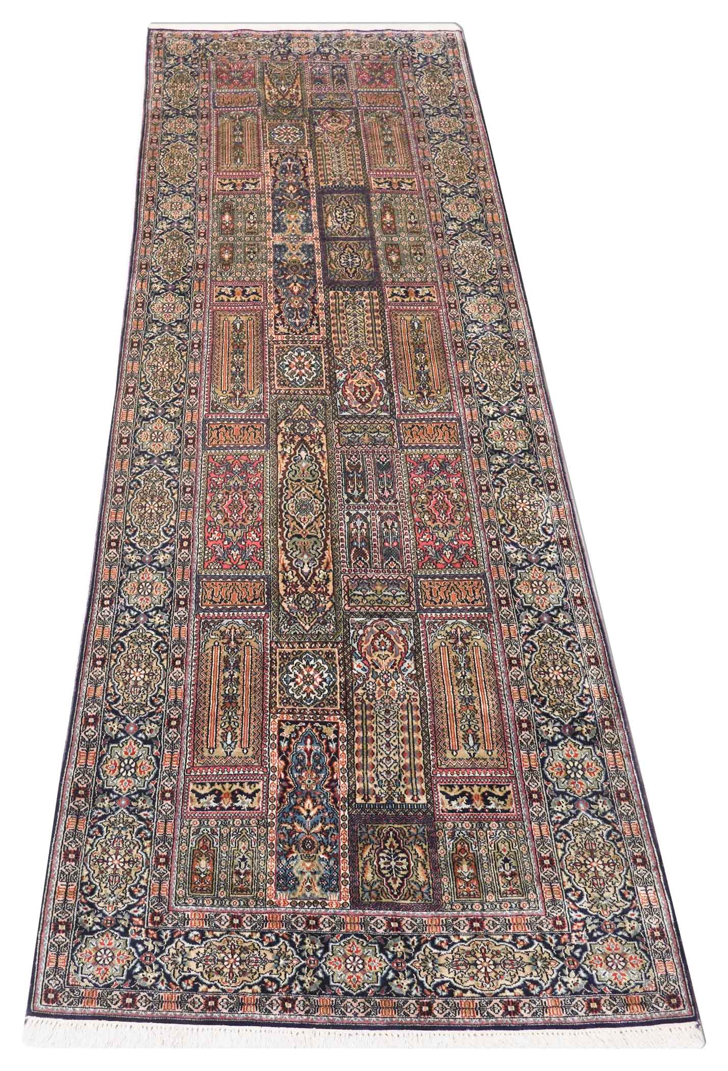 Kaschmir Teppich aus reiner Seide | 292 cm x 80 cm | Nr. Z-3423