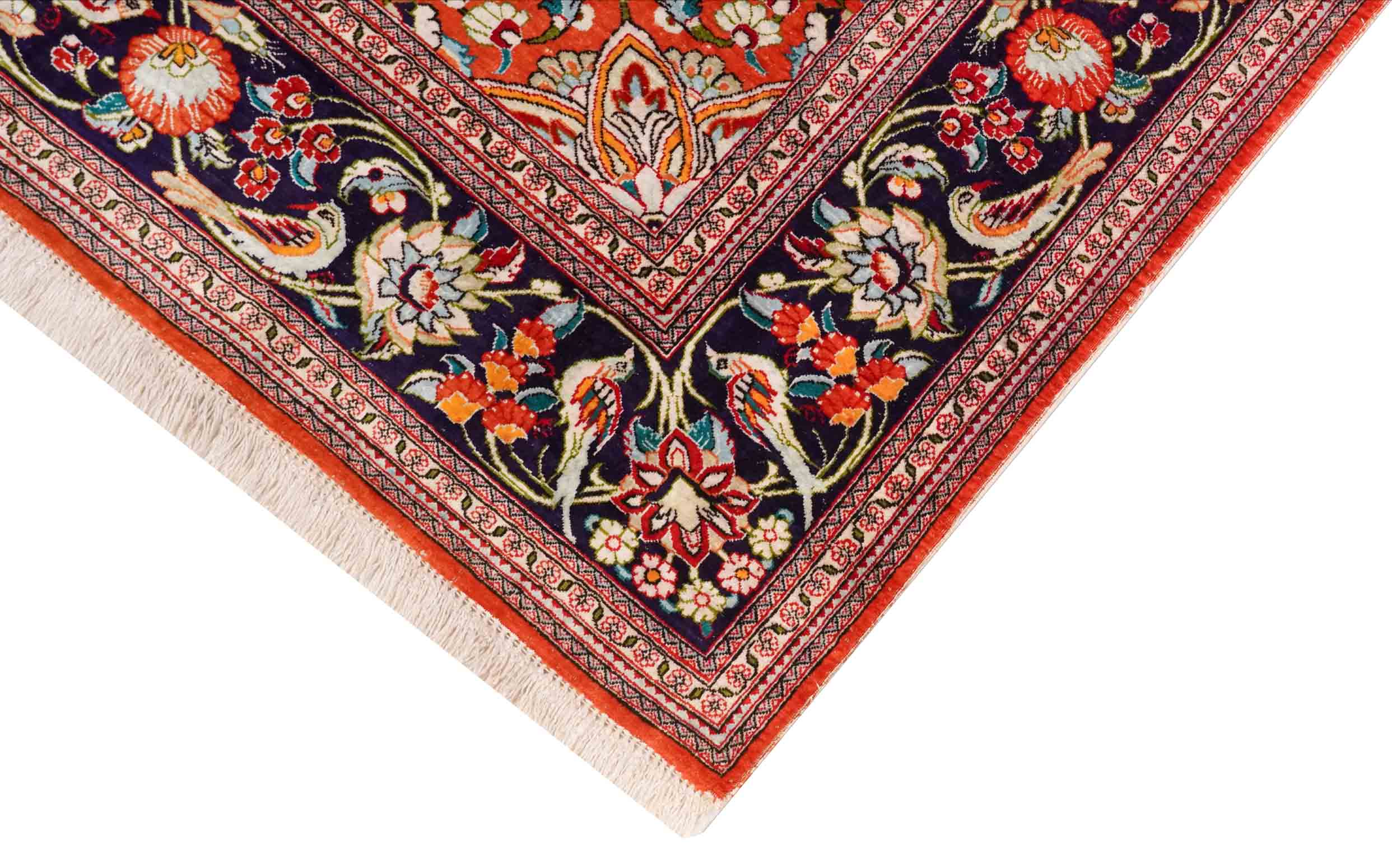 Ghom aus reiner Seide | 198 cm x 139 cm | Nr. Z-3723