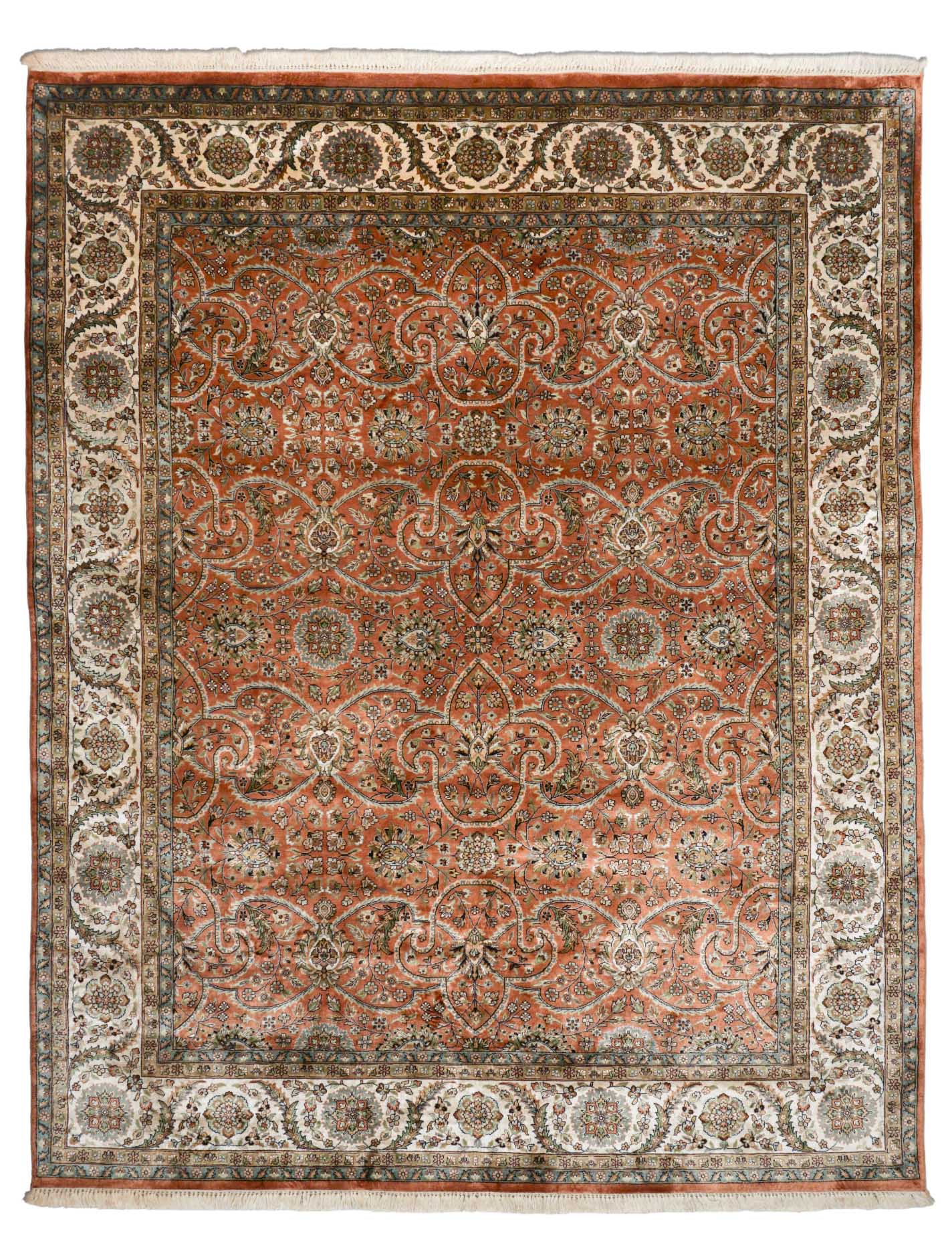 Kaschmir Teppich aus reiner Seide | 248 cm x 196 cm | Nr. Z-3822