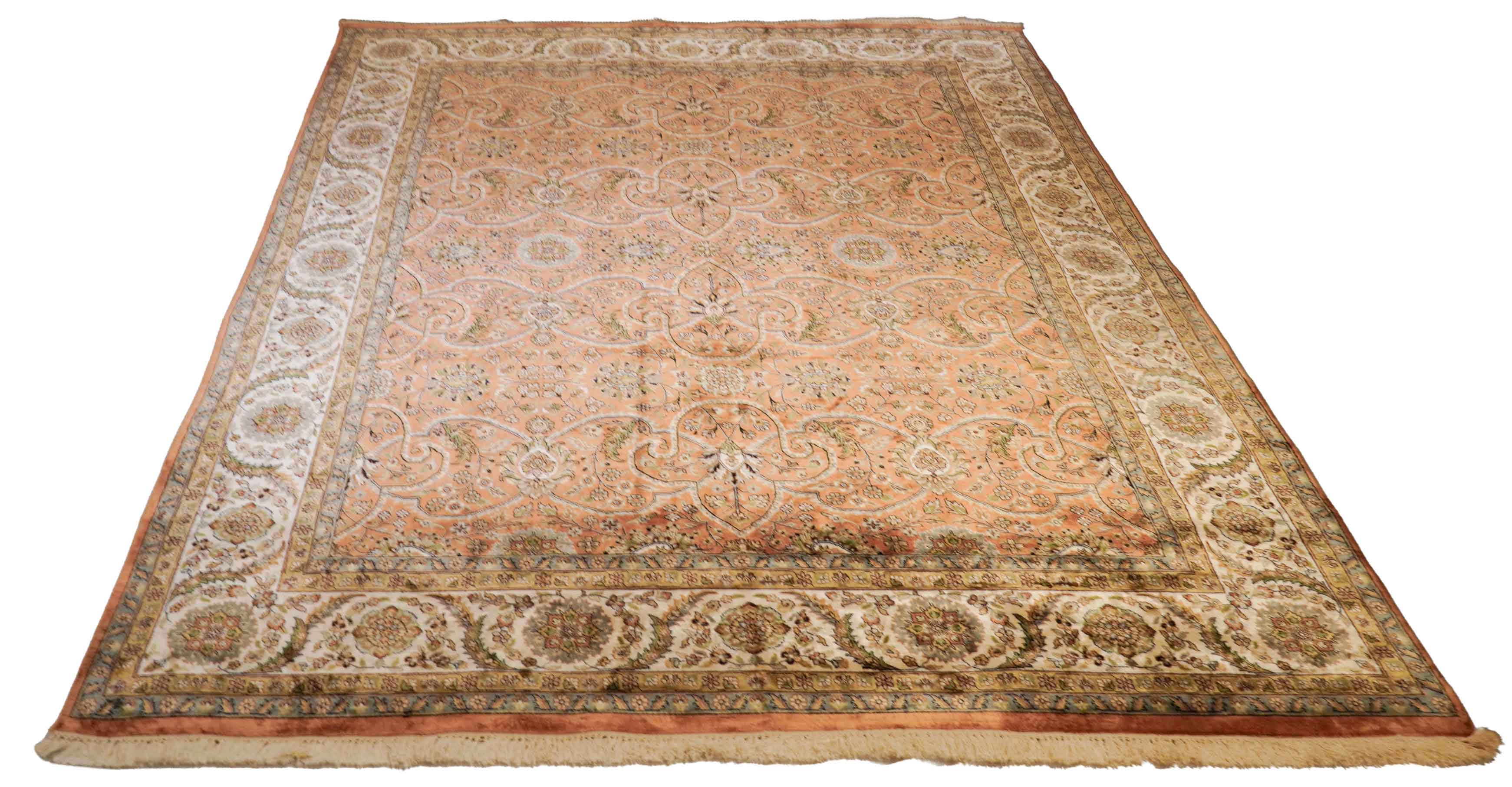 Kaschmir Teppich aus reiner Seide | 248 cm x 196 cm | Nr. Z-3822