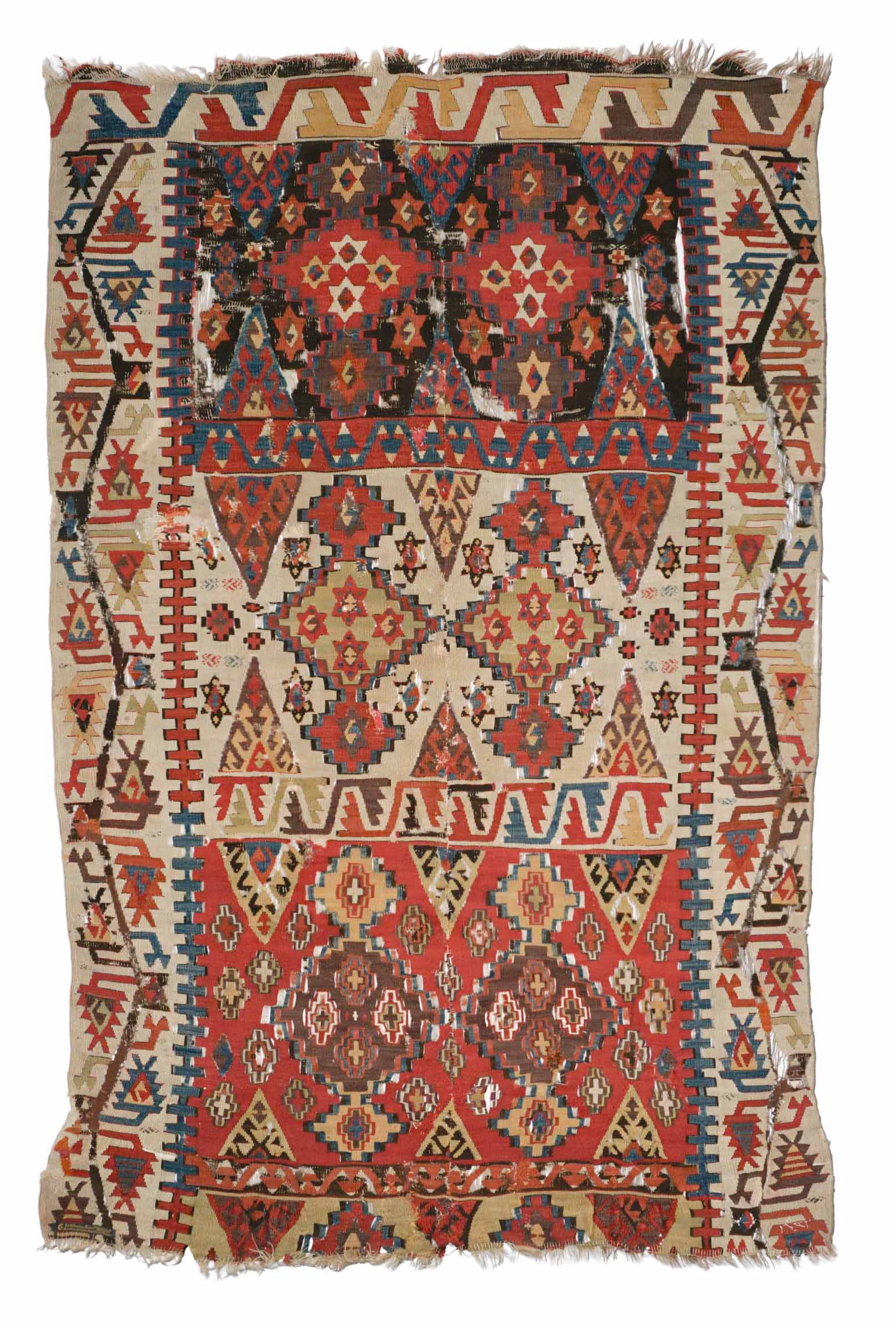 Antiker Kelim | 240 cm x 150 cm | Nr. Z-4178