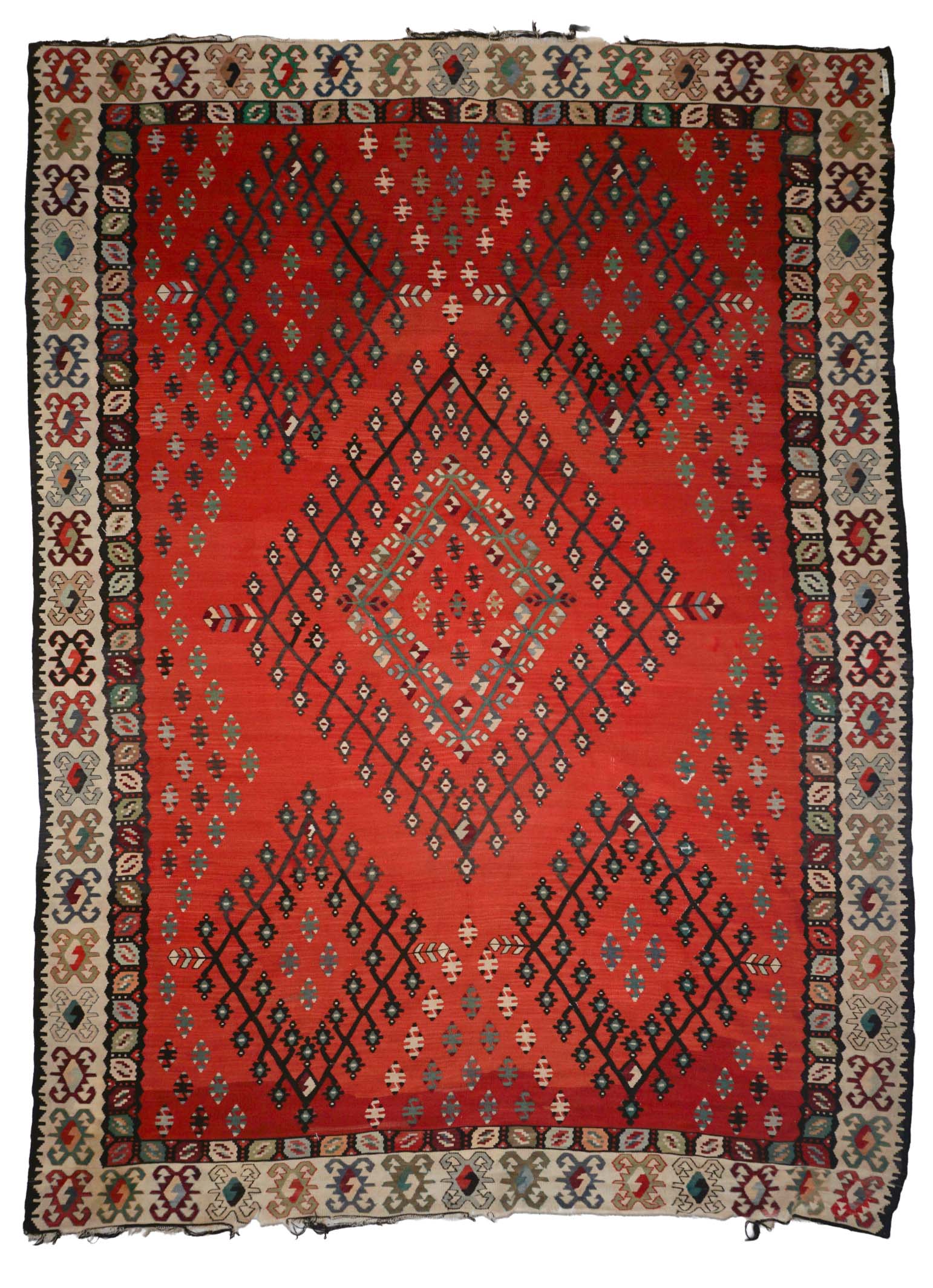 Antiker Kelim | 344 cm x 254 cm | Nr. Z-4274