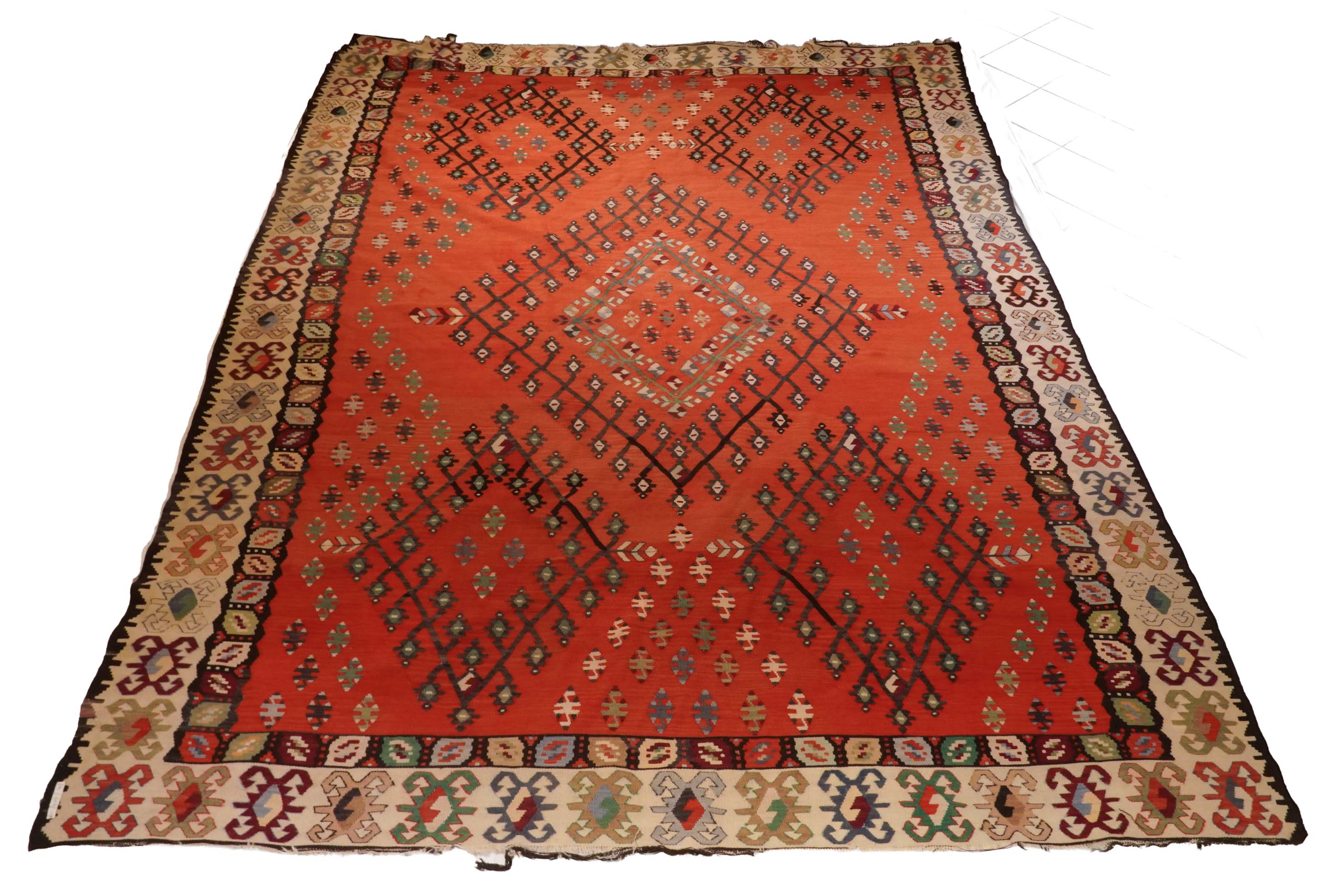 Antiker Kelim | 344 cm x 254 cm | Nr. Z-4274