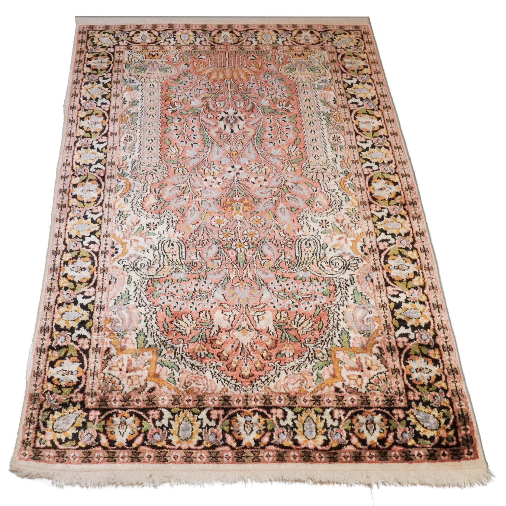 Kaschmir Teppich aus merzerisierter Baumwolle | 124 cm x 77 cm | Nr. Z-4297