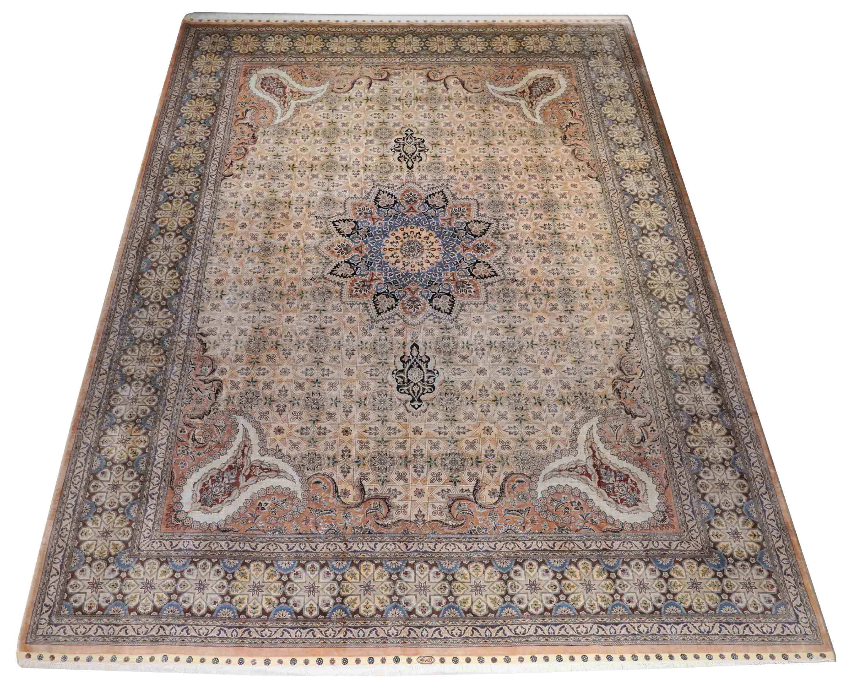 Chinesischer Hereke aus reiner Seide | 372 cm x 276 cm | Nr. Z-4332