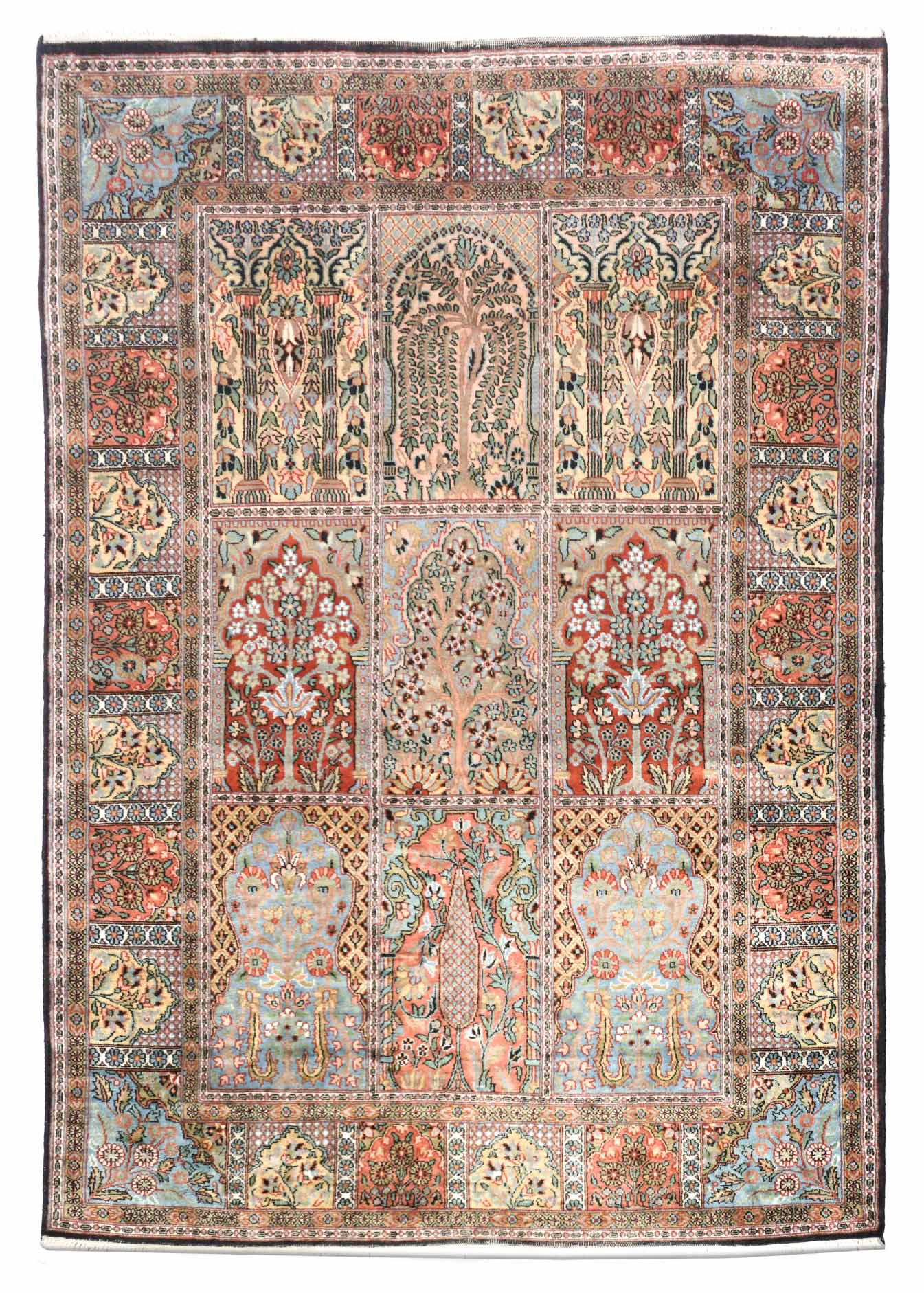 Kaschmir Teppich aus reiner Seide | 176 cm x 121 cm | Nr. Z-4362