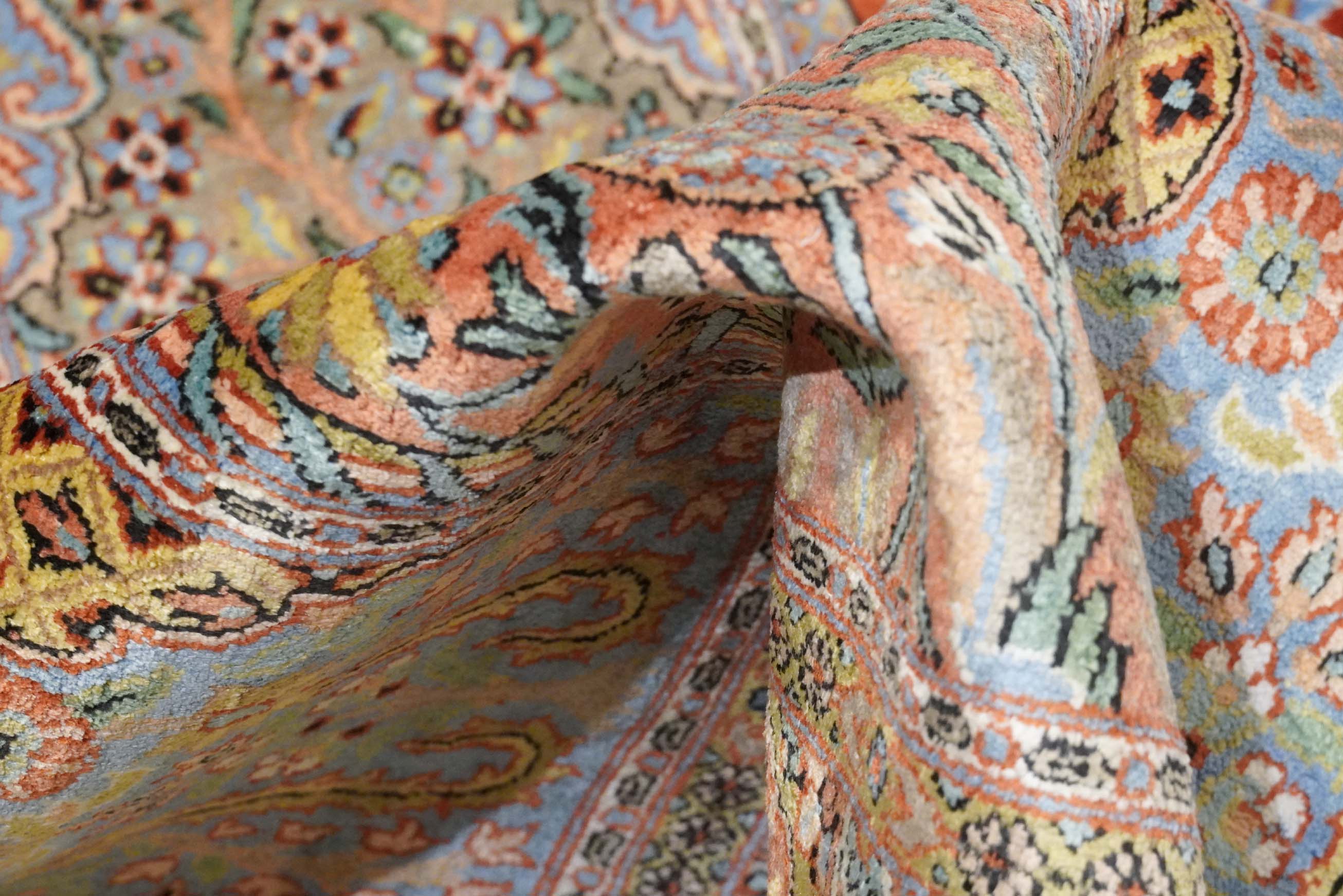 Kaschmir Teppich aus reiner Seide | 176 cm x 121 cm | Nr. Z-4362