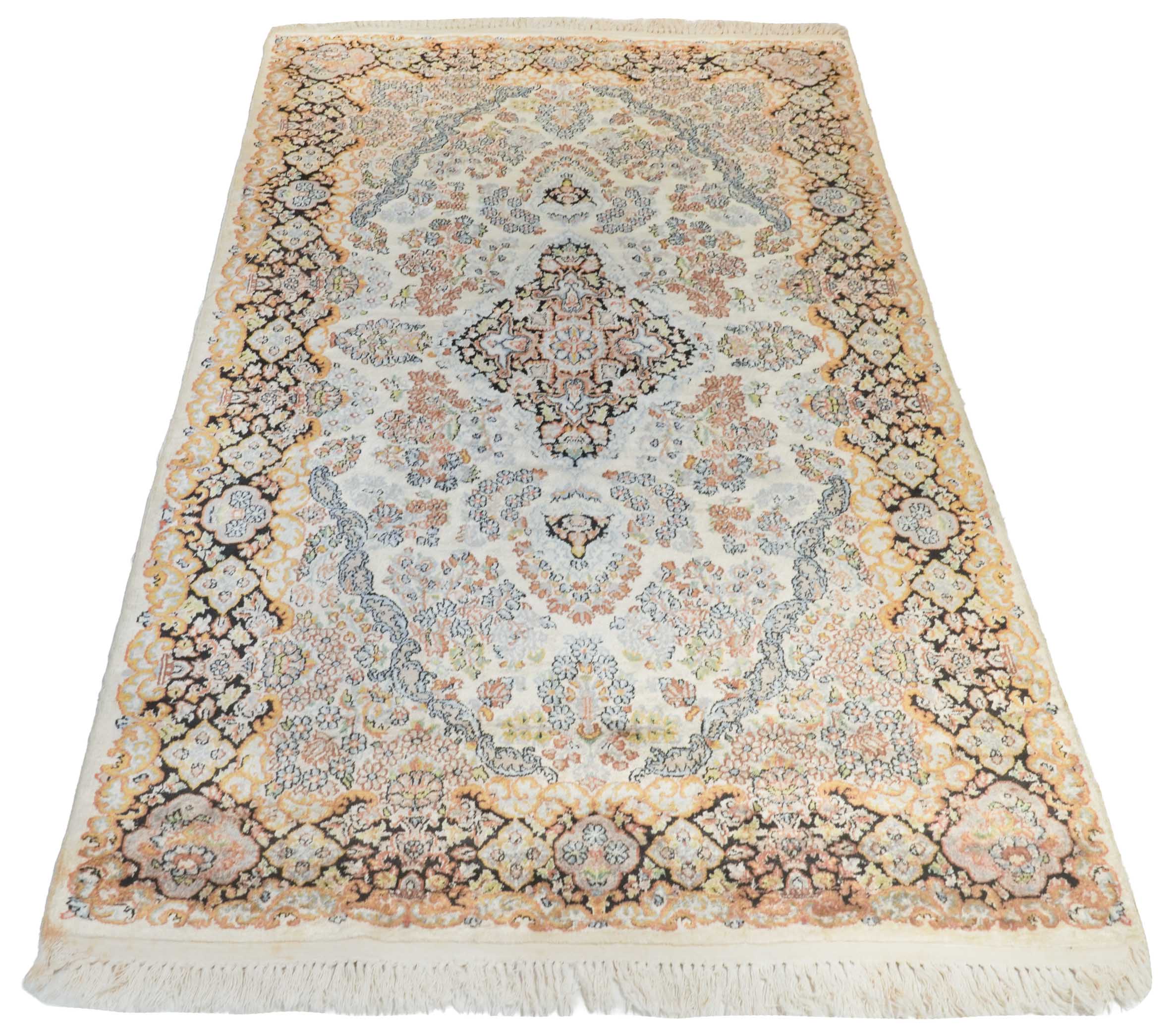 Kaschmir Teppich aus reiner Seide | 197 cm x 118 cm | Nr. Z-4494