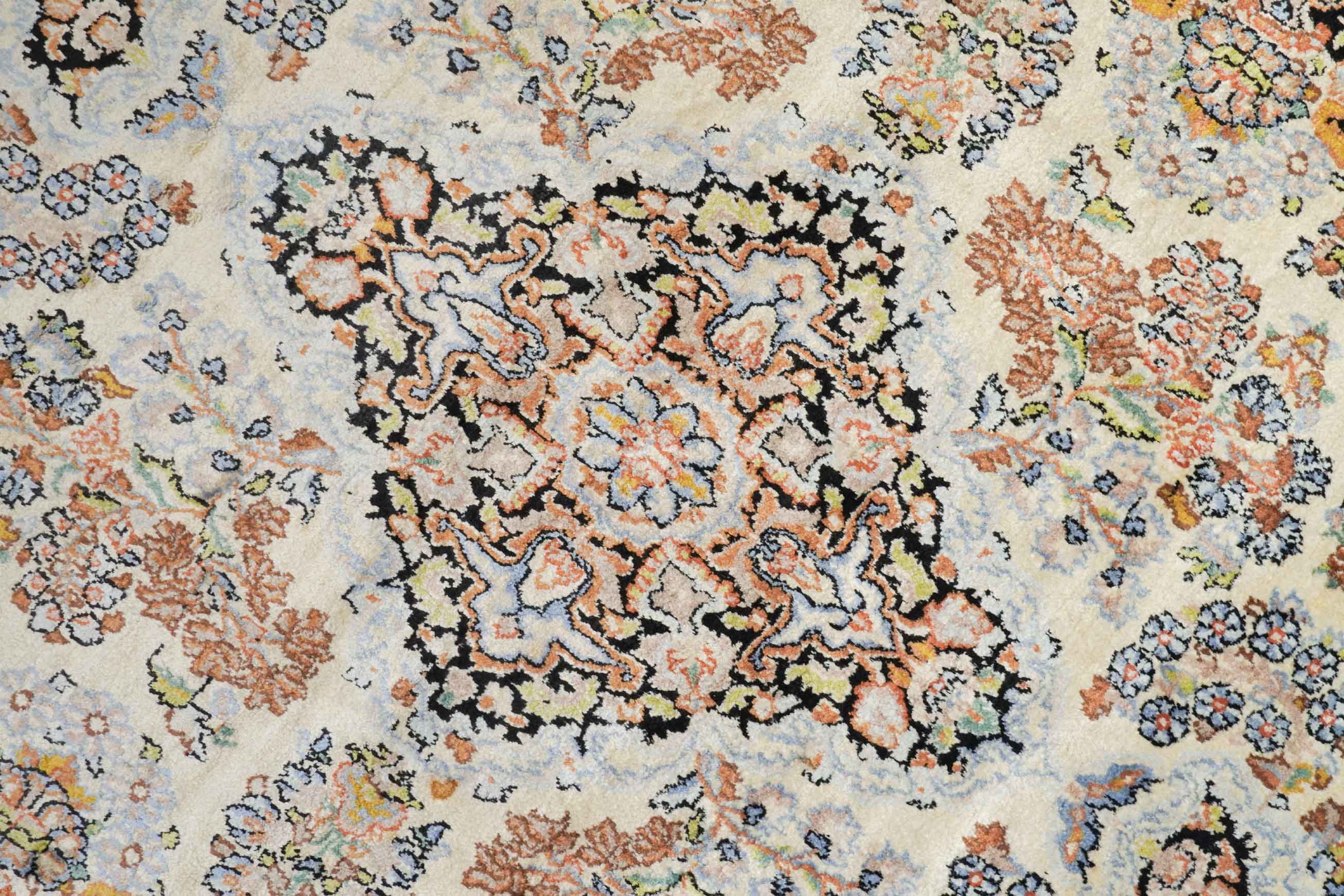 Kaschmir Teppich aus reiner Seide | 197 cm x 118 cm | Nr. Z-4494