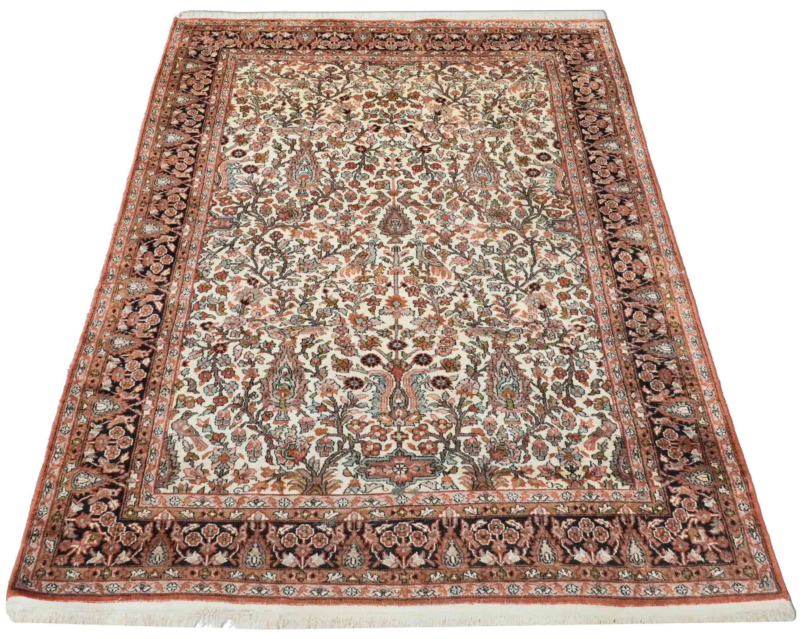 Kaschmir Teppich aus reiner Seide | 183 cm x 122 cm | Nr. Z-4495
