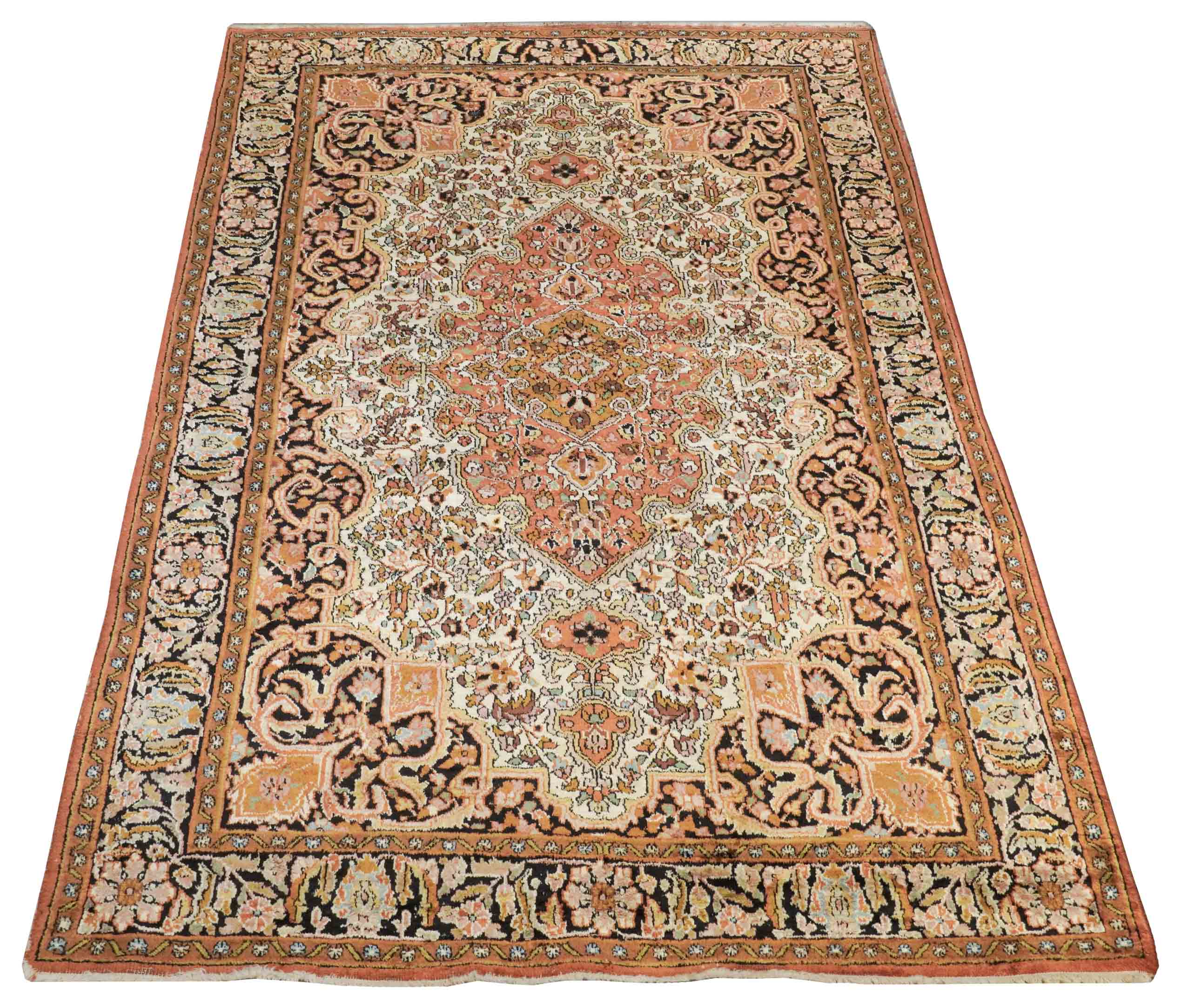 Kaschmir Teppich aus reiner Seide | 188 cm x 120 cm | Nr. Z-4496
