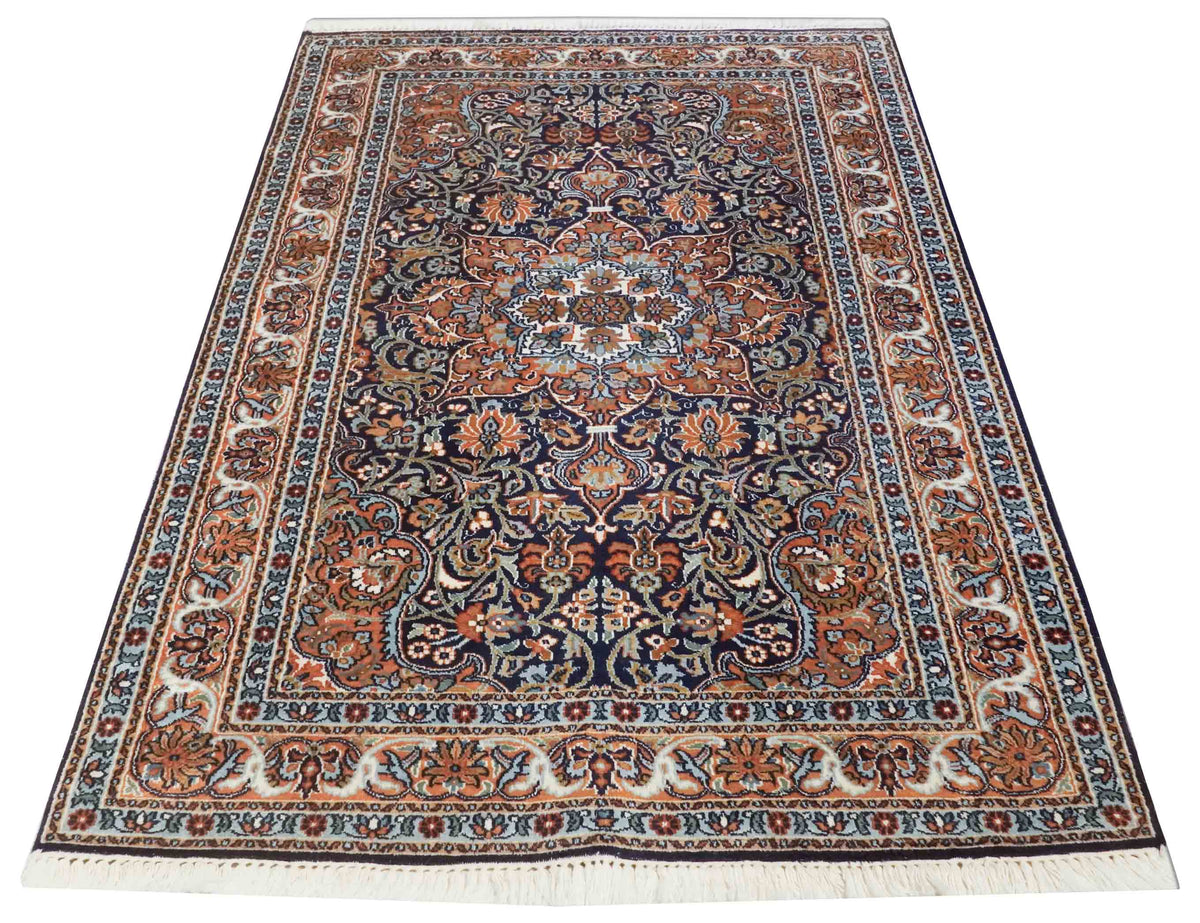 Kaschmir Teppich aus merzerisierter Baumwolle | 154 cm x 97 cm | Nr. Z-4629