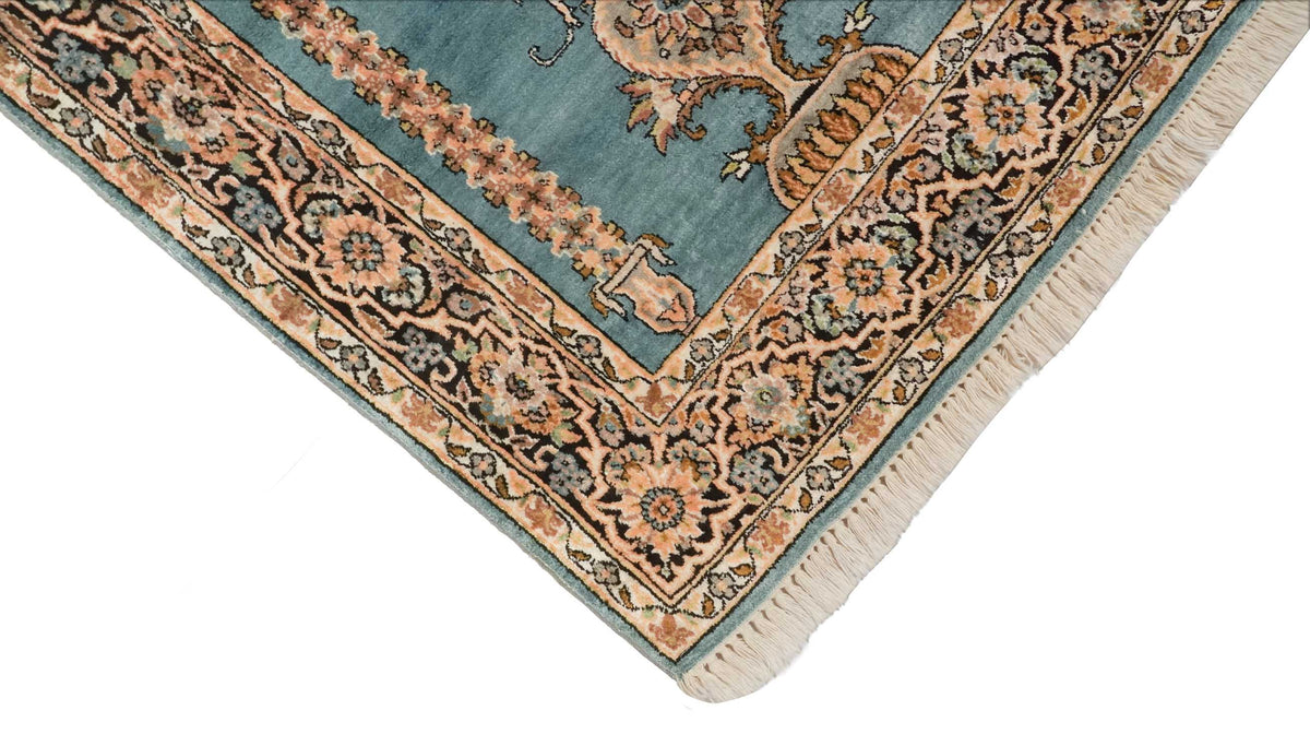 Kaschmir Teppich aus reiner Seide | 160 cm x 91 cm | Nr. Z-4641