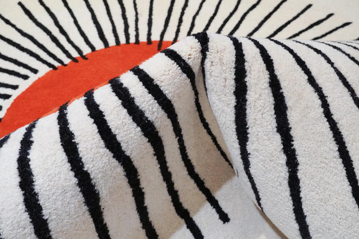 Handgetufteter Moderner Designer Teppich | 200 cm x 200 cm | Nr. Z-4678