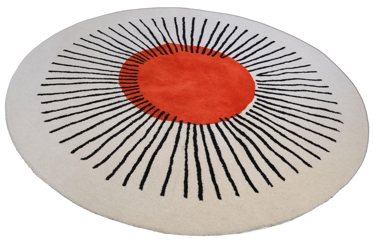 Handgetufteter Moderner Designer Teppich | 200 cm x 200 cm | Nr. Z-4678