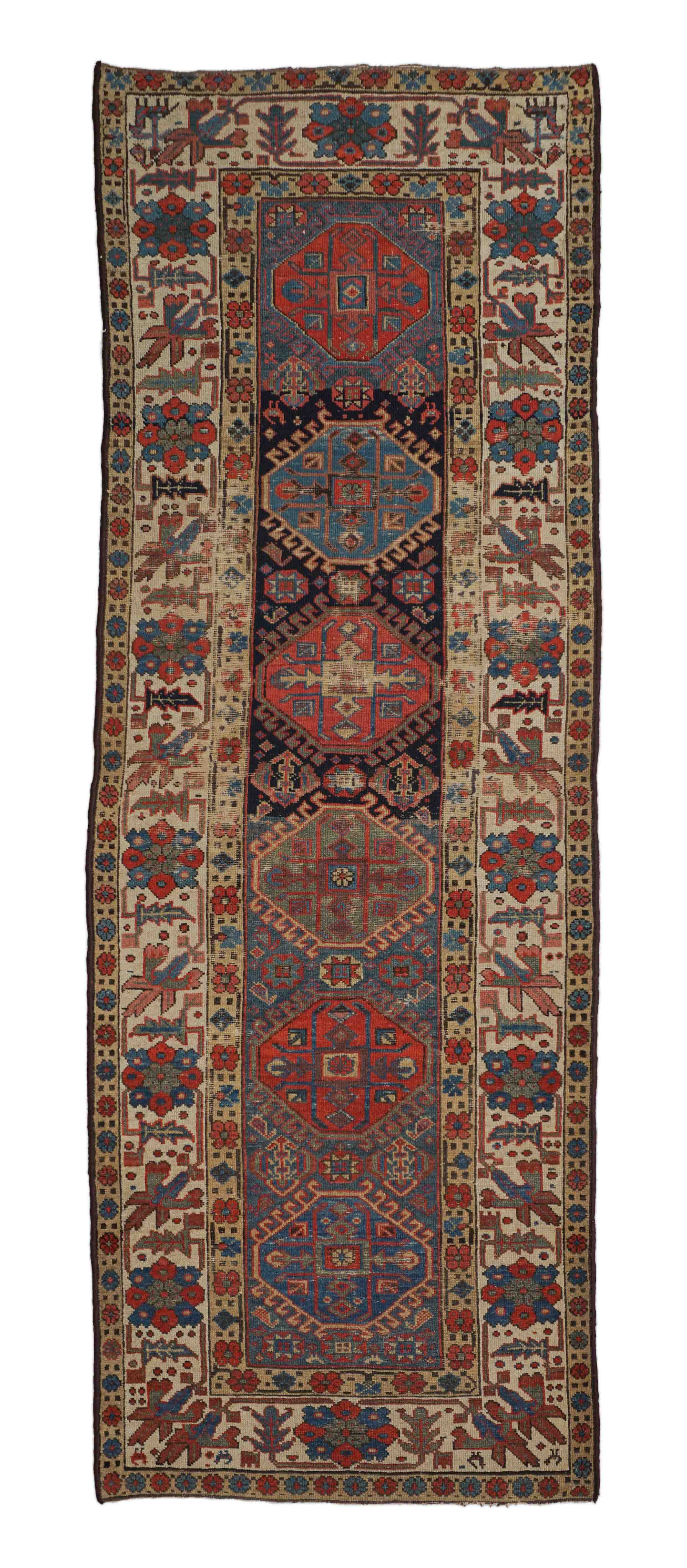 Antiker Russischer Orientteppich | 294 cm x 102 cm | Nr. 9354