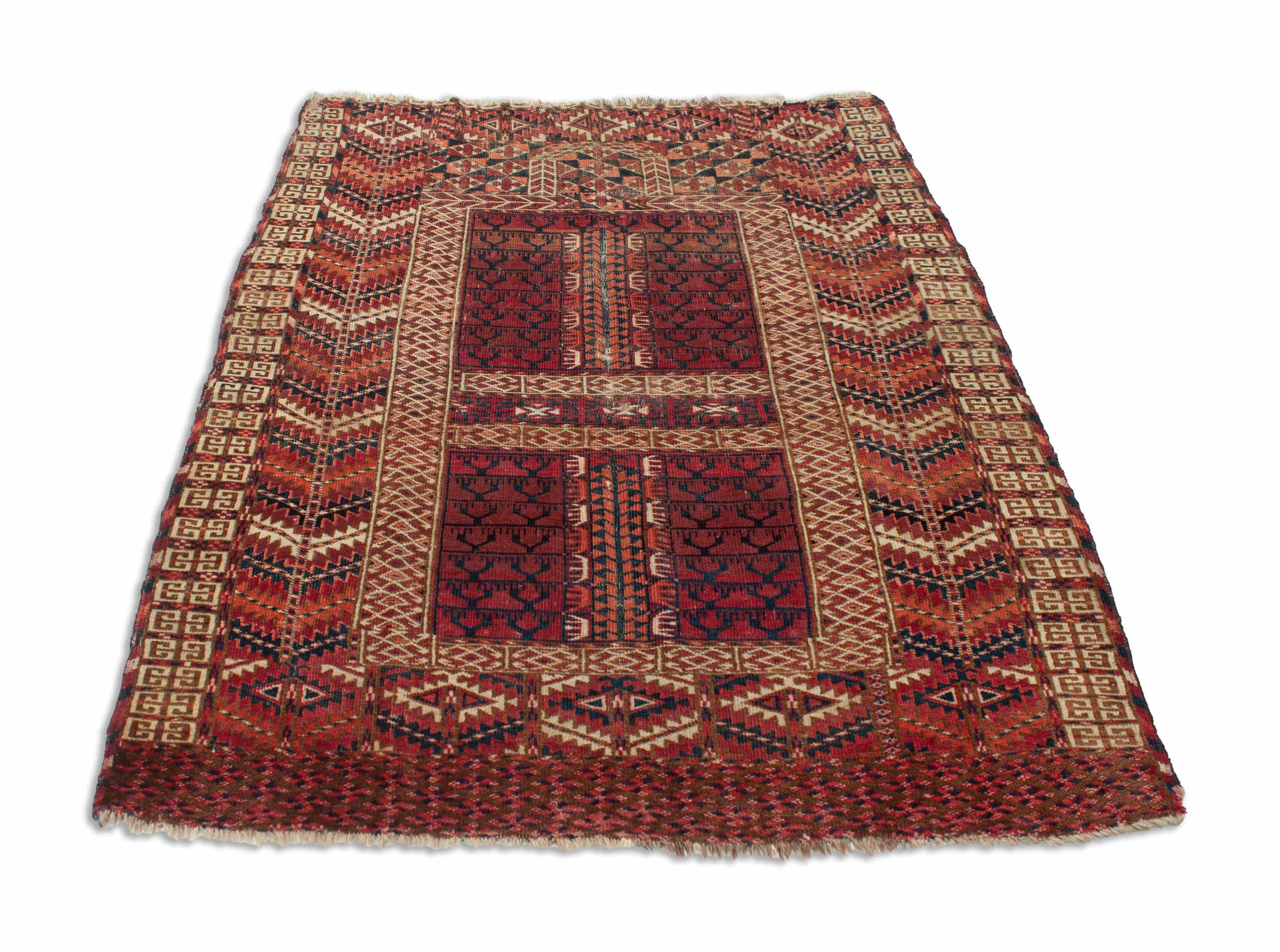 Antiker Turkmenischer Teppich | 135 cm x 105 cm | Nr. 20433