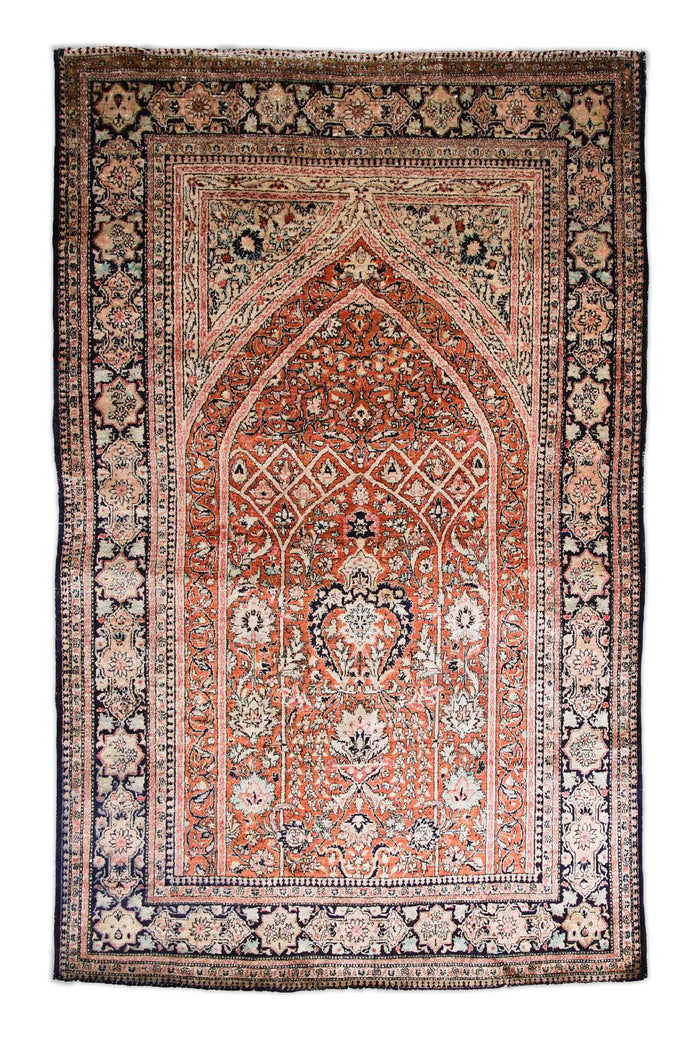 Alter Ghom aus reiner Seide | 205 cm x 130 cm | Nr. 10345