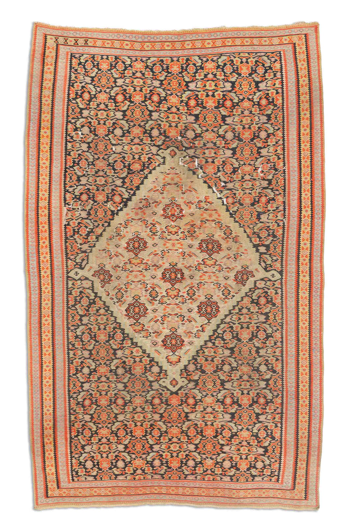 Antiker Senneh Kelim | 206 cm x 131 cm | Nr. 10347