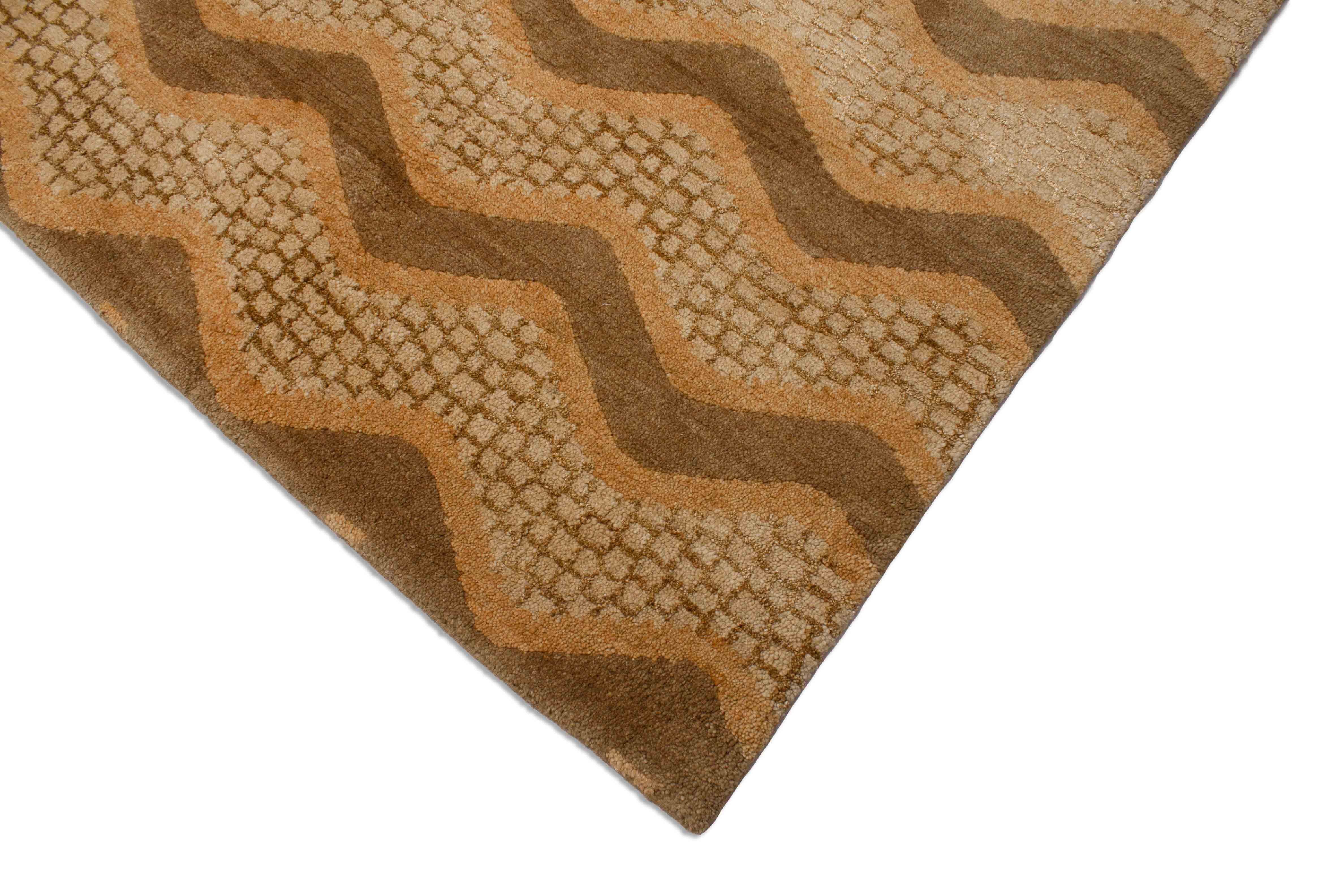 Eine Fotoaufnahme eines Nepal Teppich Teppichs.