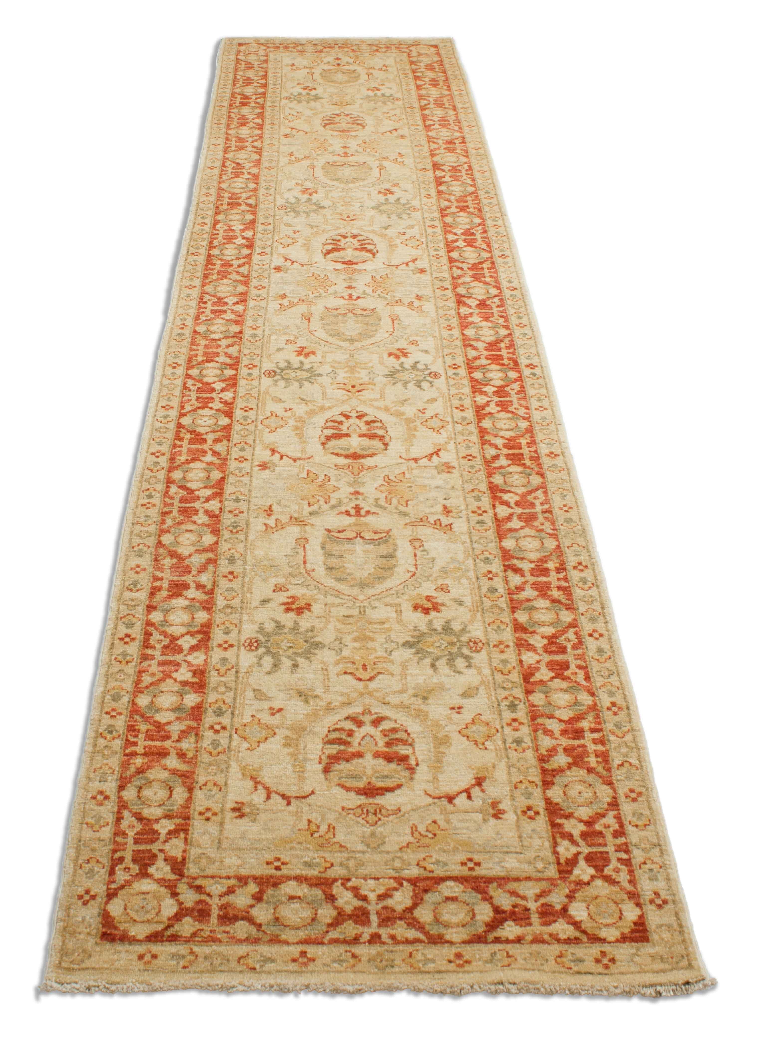 Eine Fotoaufnahme eines Mahal Teppichs.