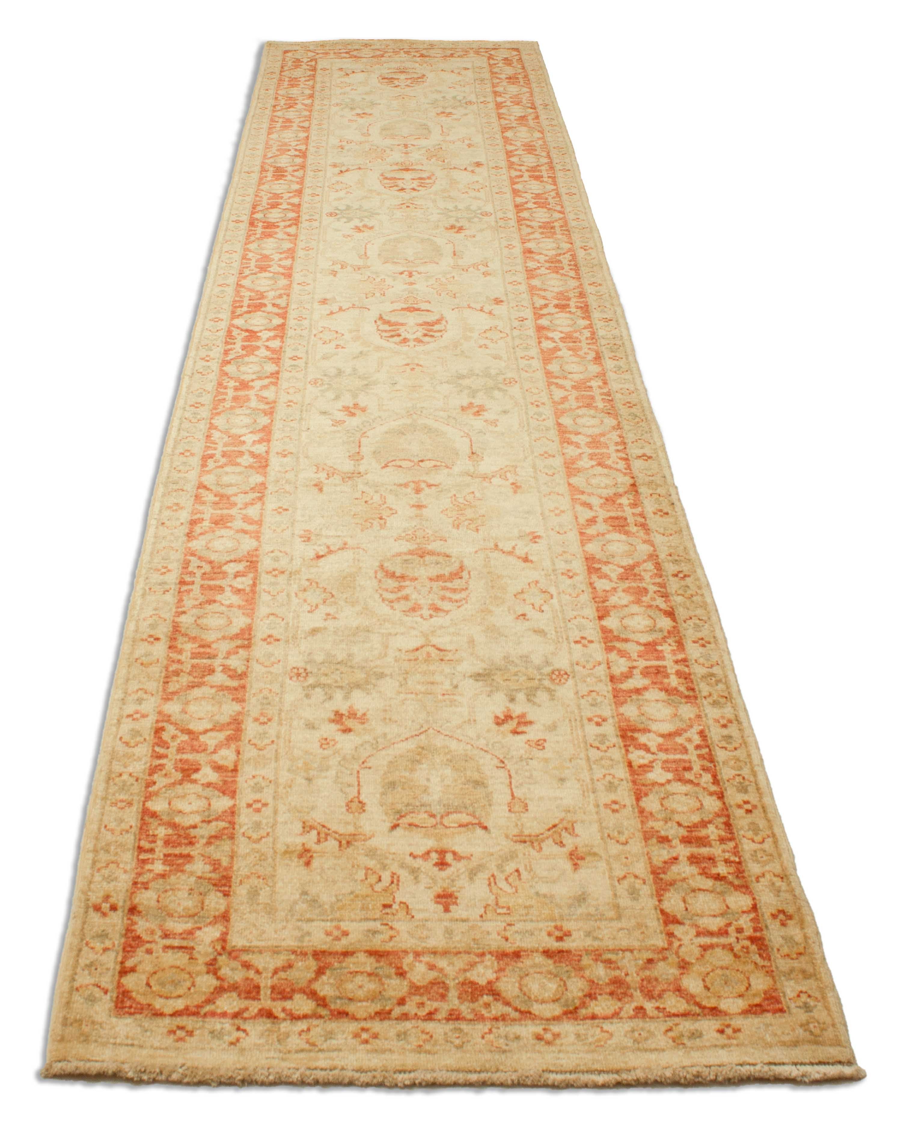 Eine Fotoaufnahme eines Mahal Teppichs.