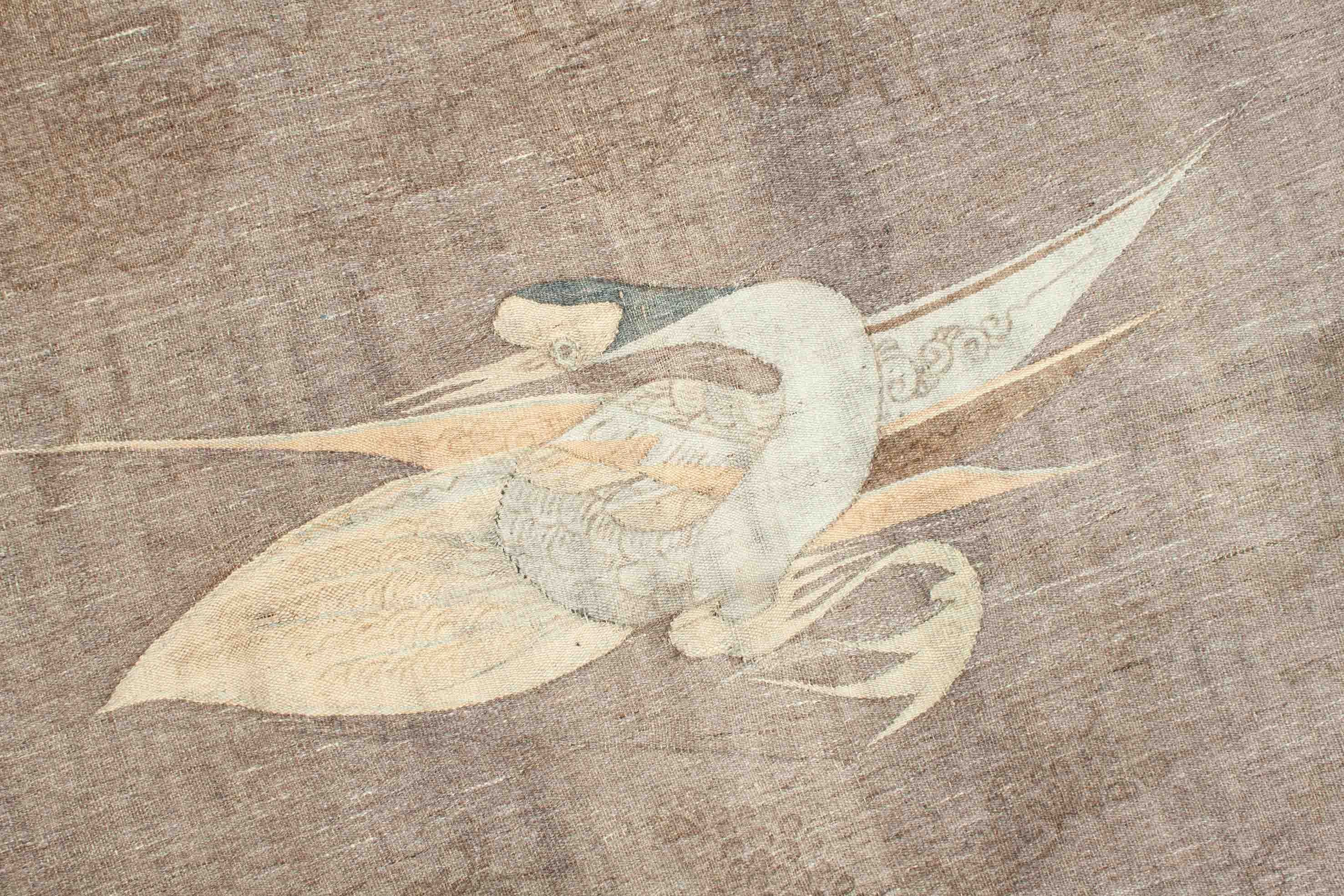 Eine Fotoaufnahme eines Japanischer Kelim Teppichs.