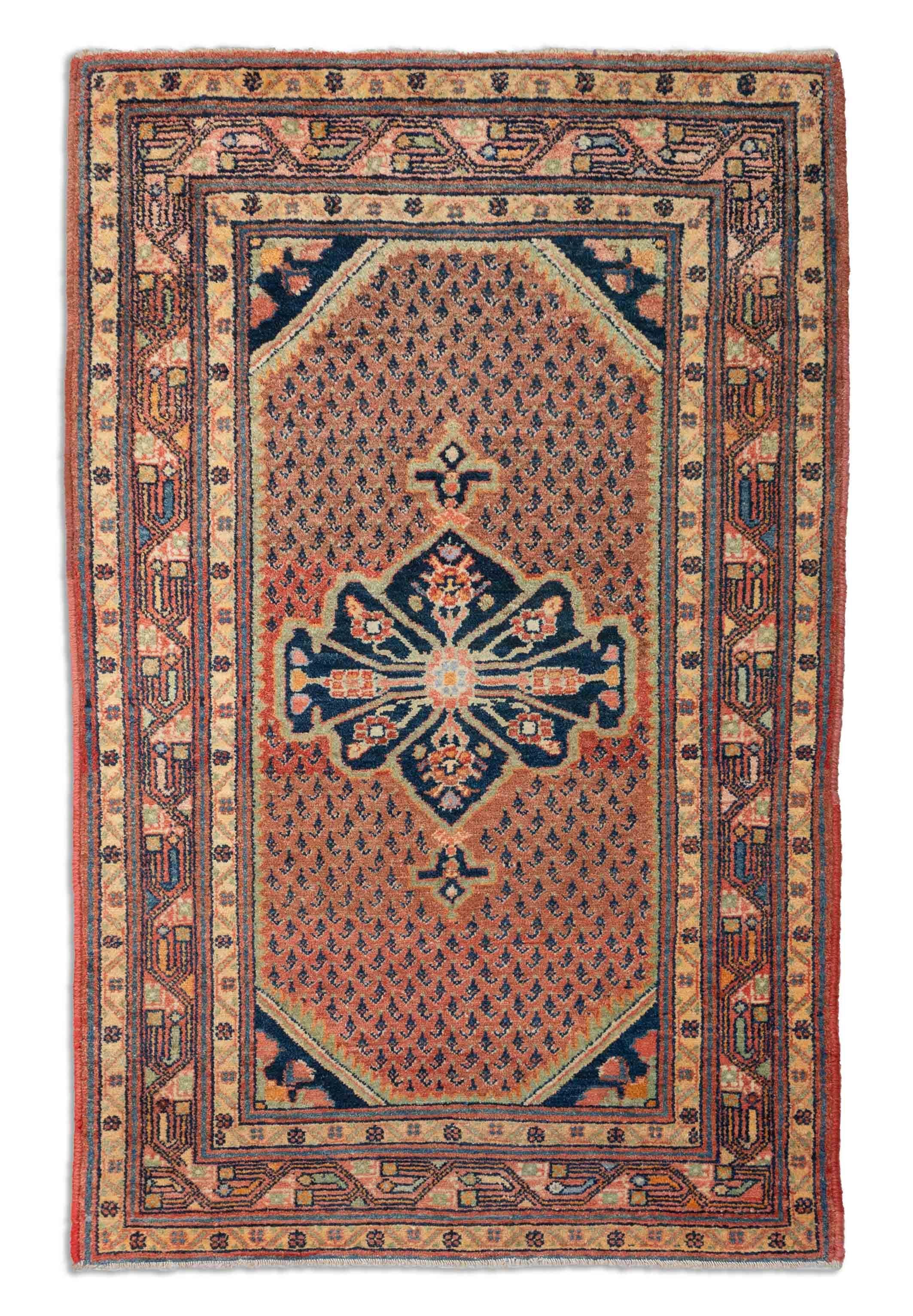 Eine Fotoaufnahme eines Hamadan Angelas Teppichs.