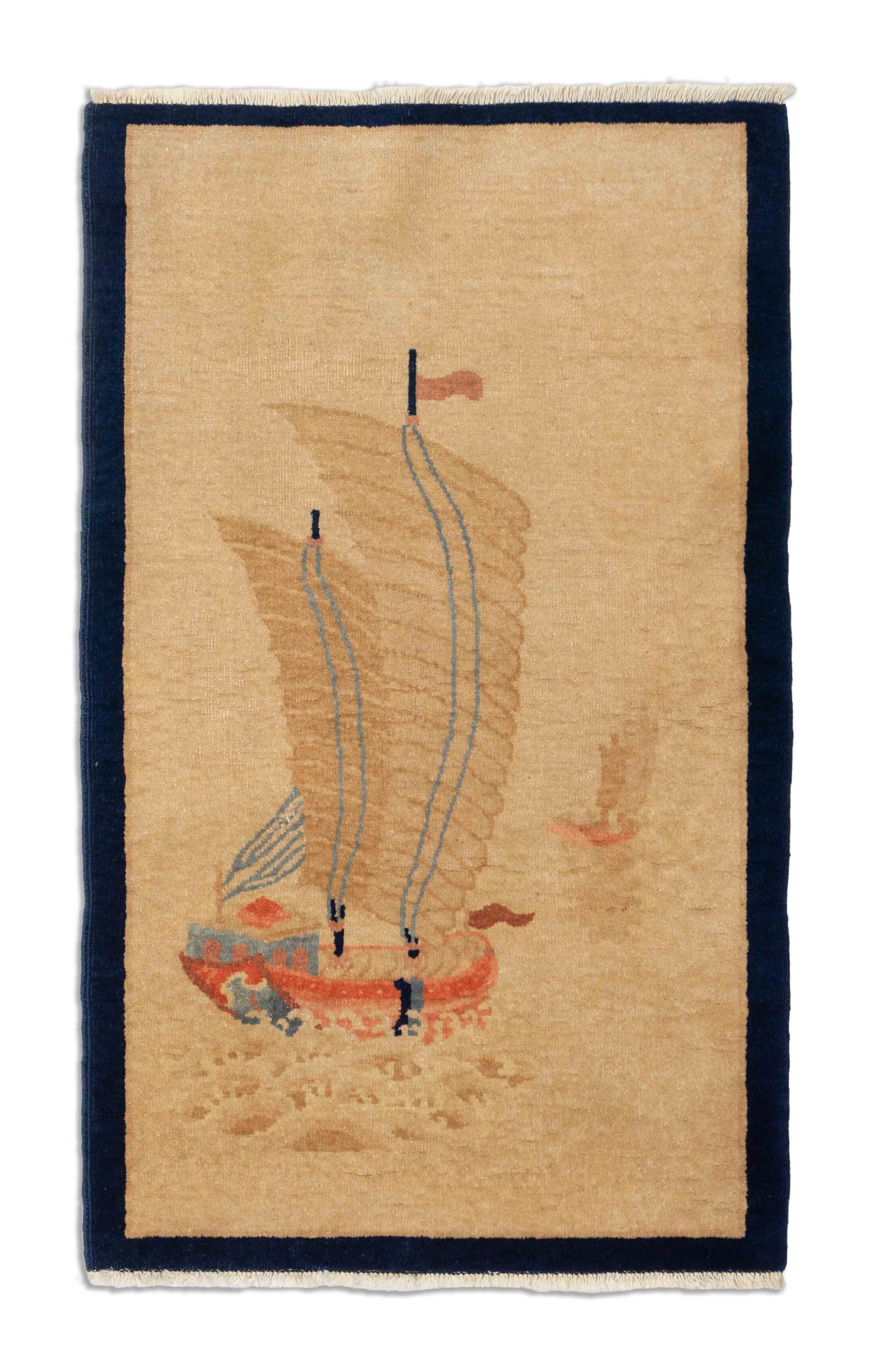 Alter US Import China Teppich | 129 cm x 78 cm | Nr. 18781